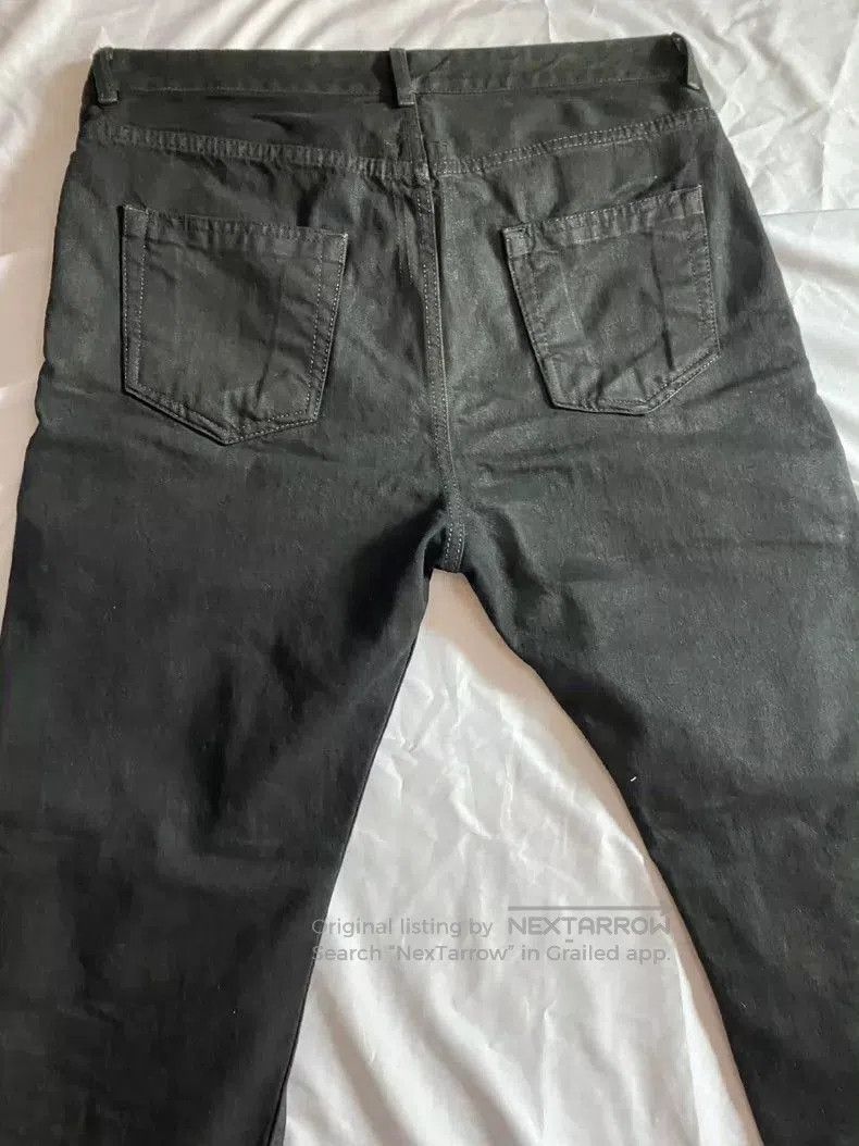 Rick Owens Rick Owens Black Waxed Casual Pants. Size US 33 - 3 Thumbnail