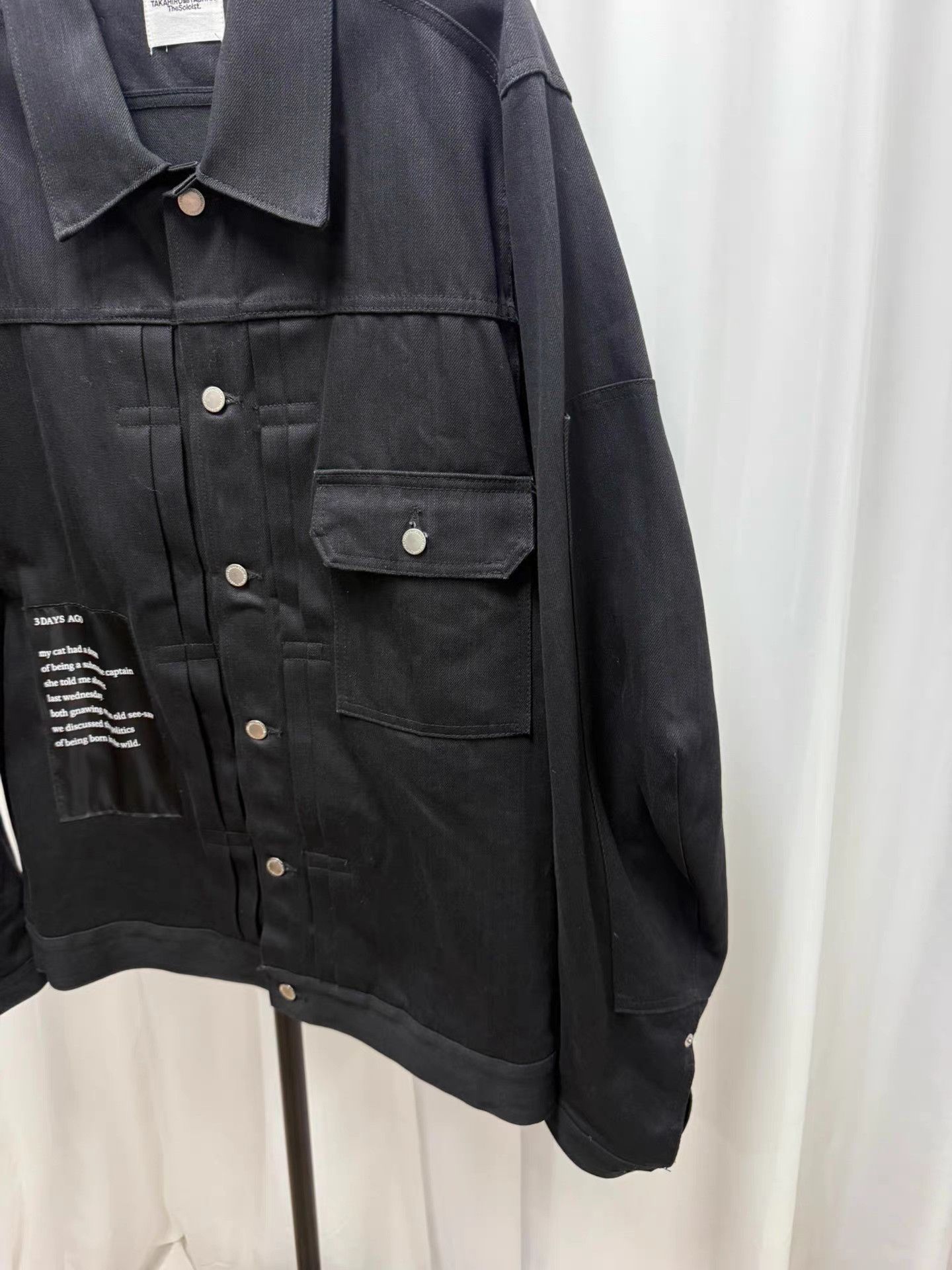 Takahiromiyashita The Soloist. The soloist 19AW Patchwork Black Raw Denim Loose Jacket K20 Size US S / EU 44-46 / 1 - 5 Thumbnail