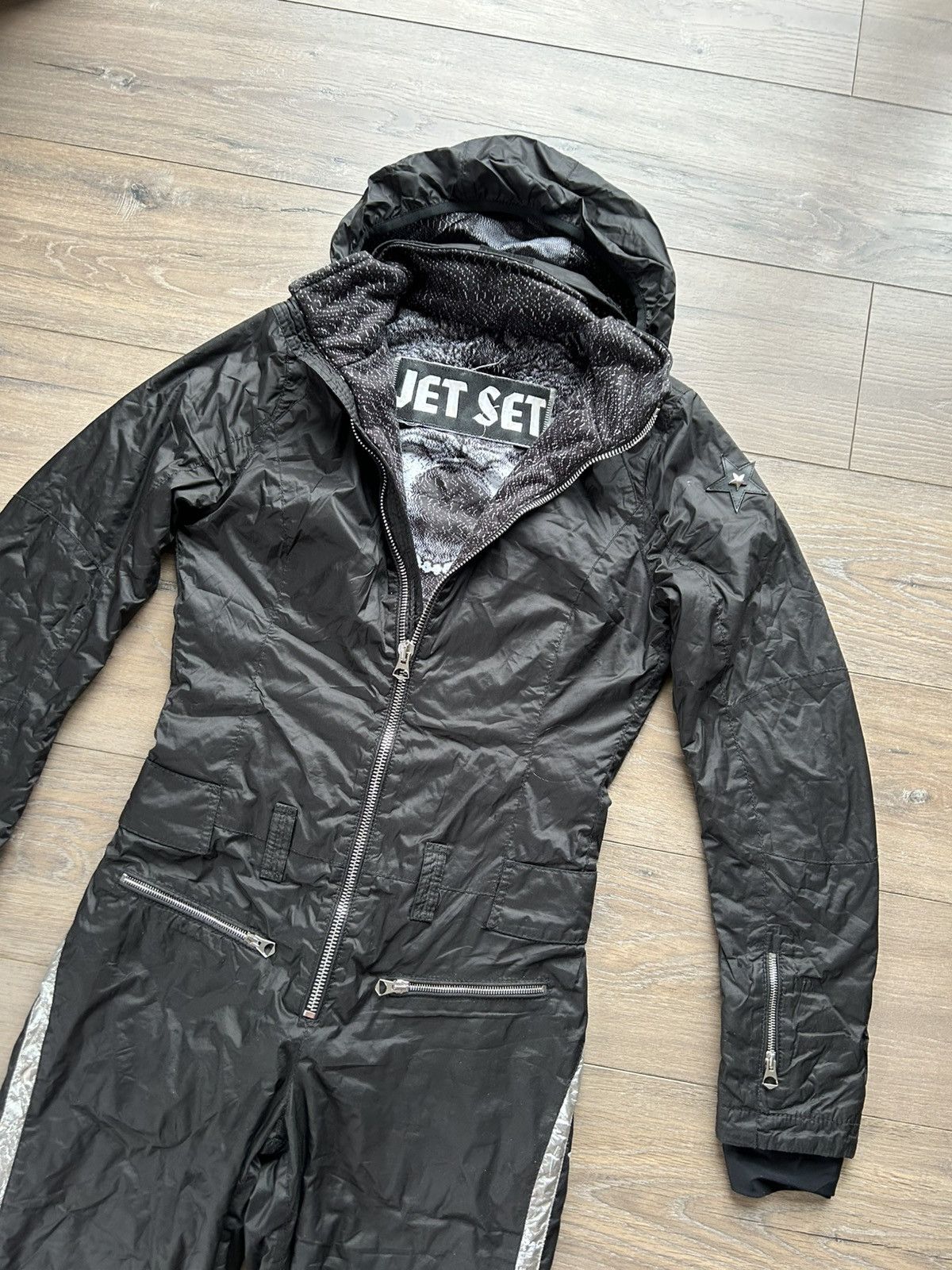 JET SET Jet Set black ski jumpsuit size 2 M Size 27" / US 4 / IT 40 - 2 Thumbnail