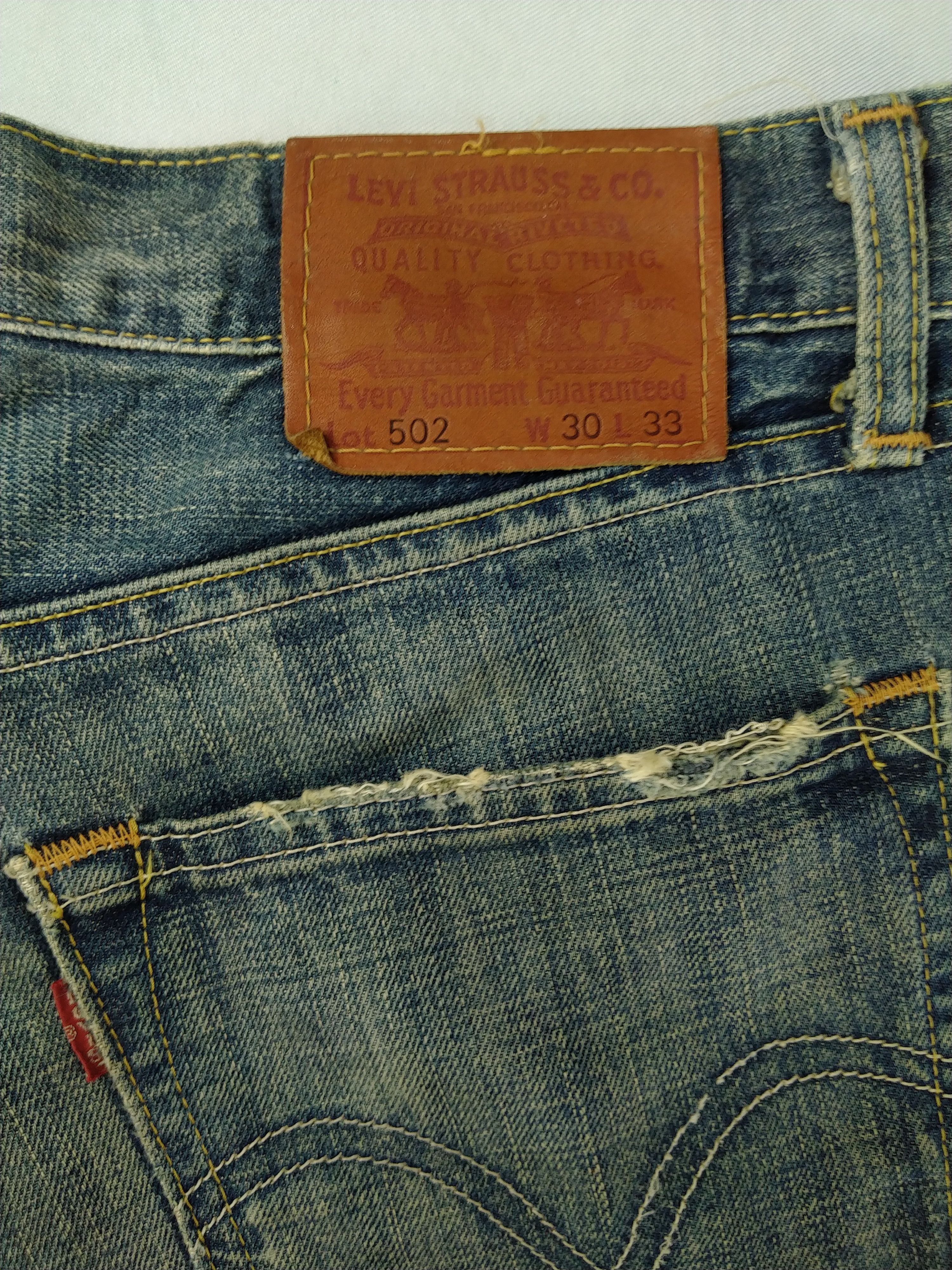 Levi's Dirty Blue Vintage Levi's 502 Denim 32 x 29 -JN547 Size US 32 / EU 48 - 11 Thumbnail