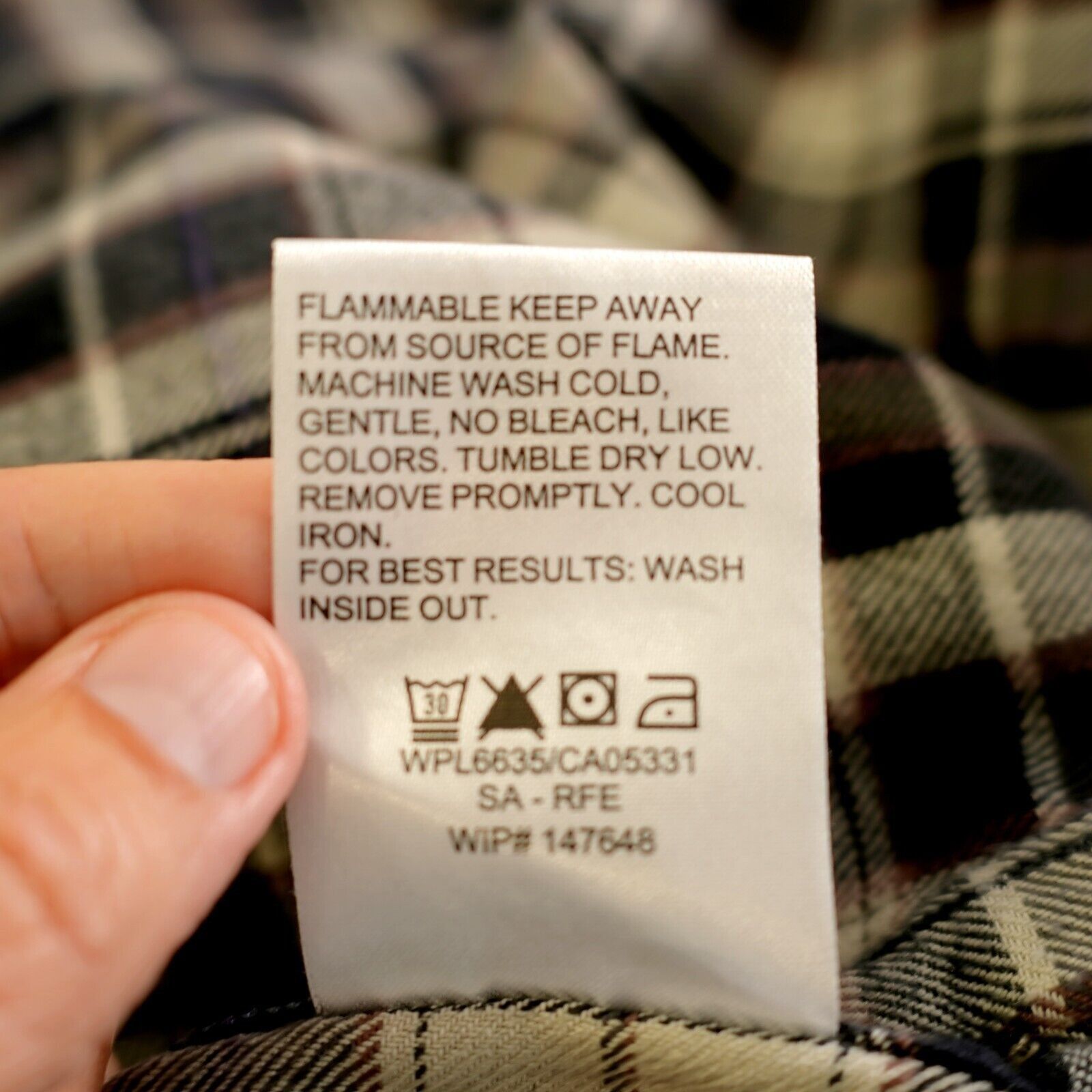 Woolrich Woolen Mills Woolrich Plaid Blue Tan Large Flannel Cotton Button Down Lon Size US L / EU 52-54 / 3 - 12 Thumbnail