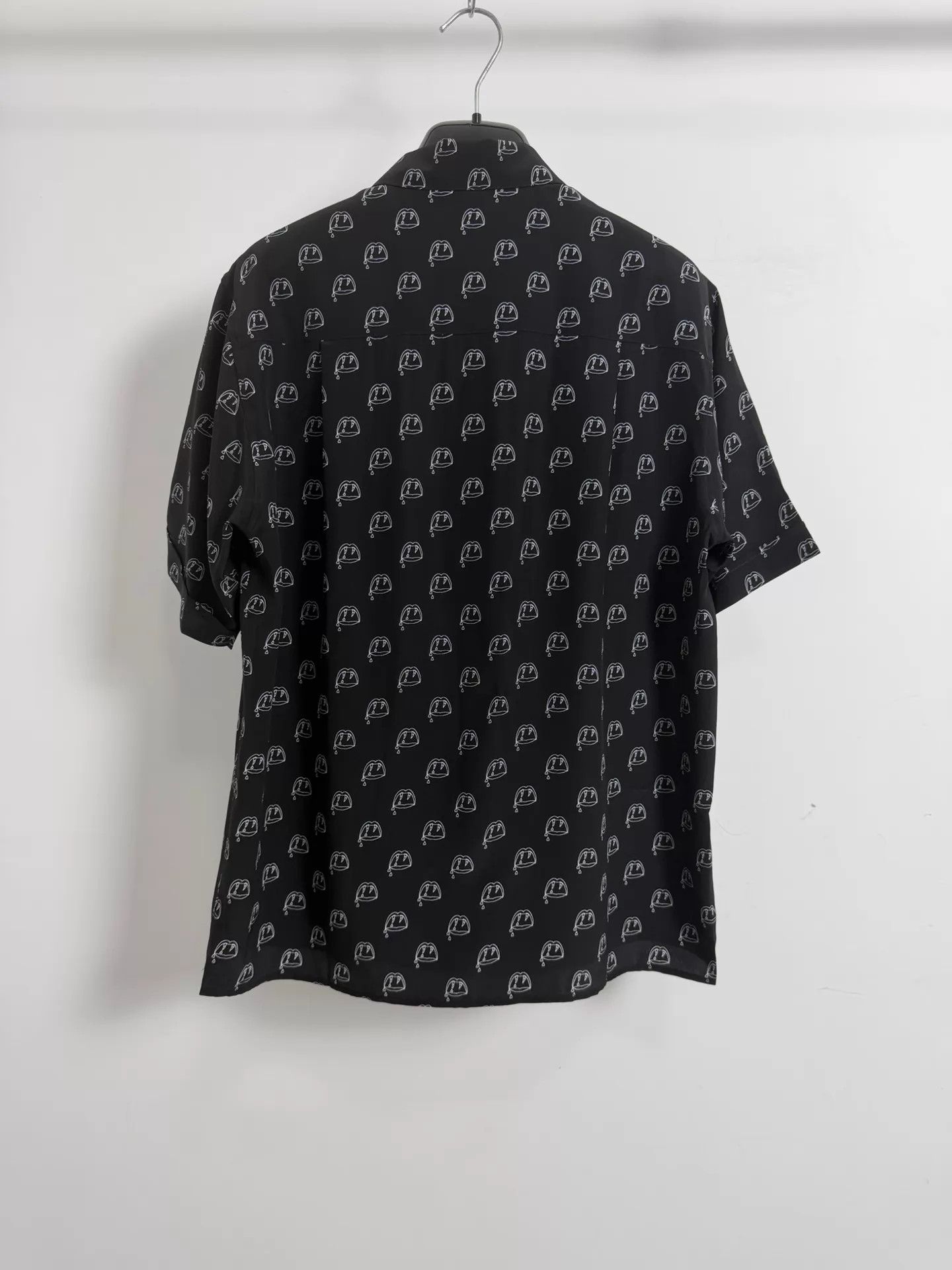 Saint Laurent Paris Saint Laurent SLP14SS Bloodluster Black Silk Shirt Size US S / EU 44-46 / 1 - 2 Thumbnail