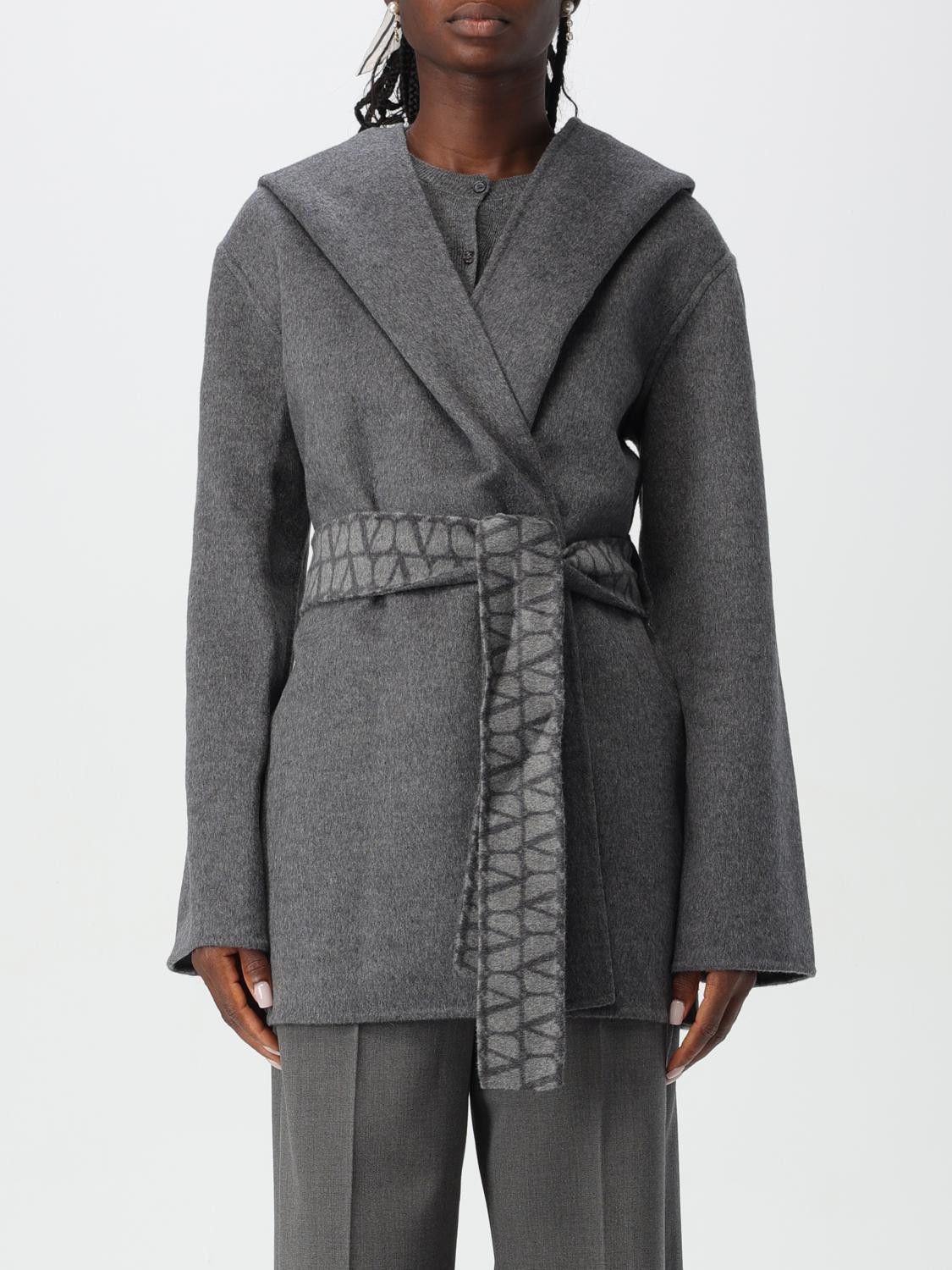 Valentino Trench Coat Woman Grey