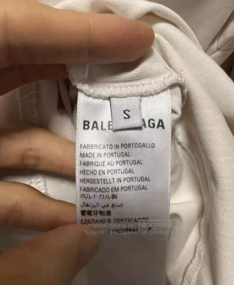 Balenciaga Balenciaga Tape destruction distressed round neck loose sh Size US S / EU 44-46 / 1 - 4 Thumbnail