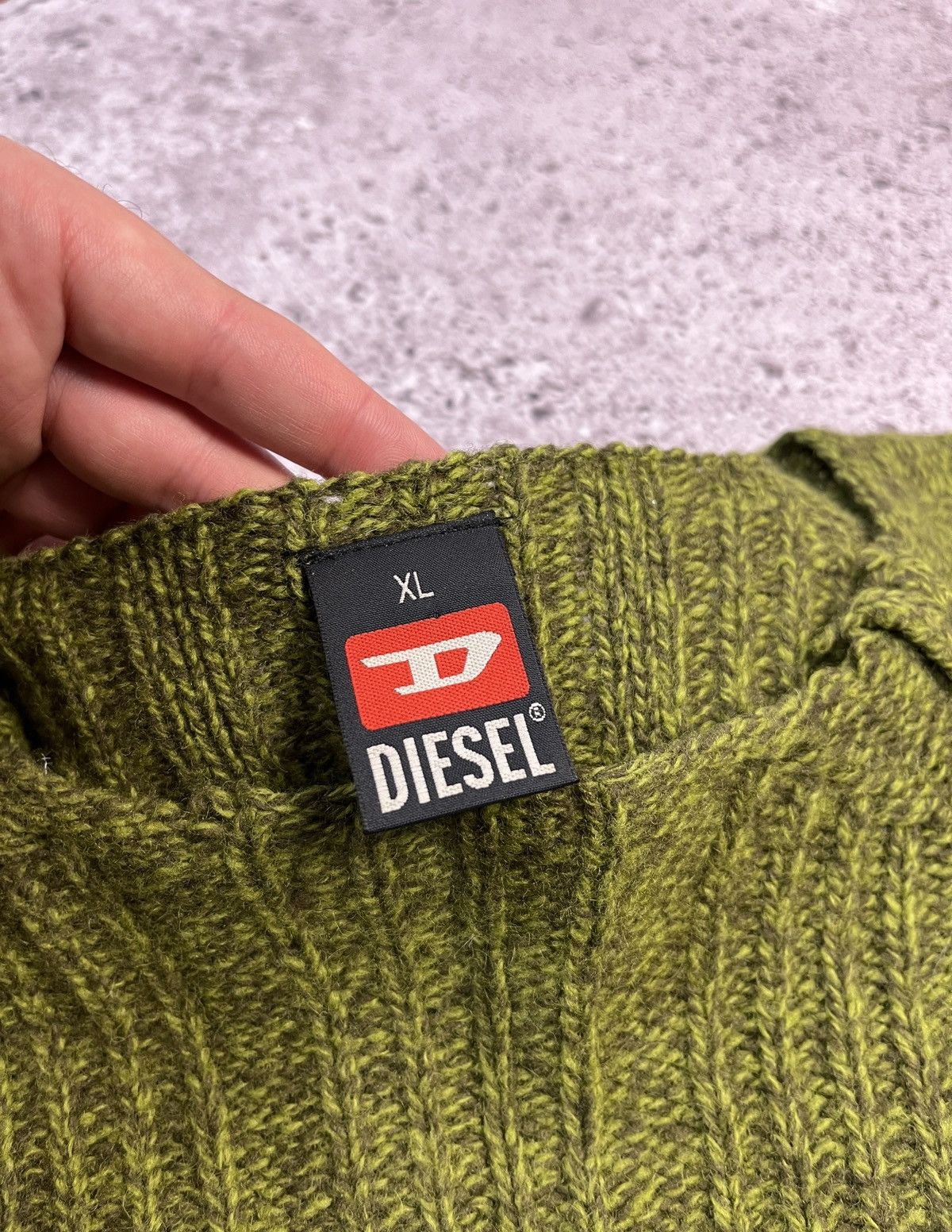 Diesel Rare Avantgarde Y2K Wool Sweater Size US XL / EU 56 / 4 - 9 Thumbnail