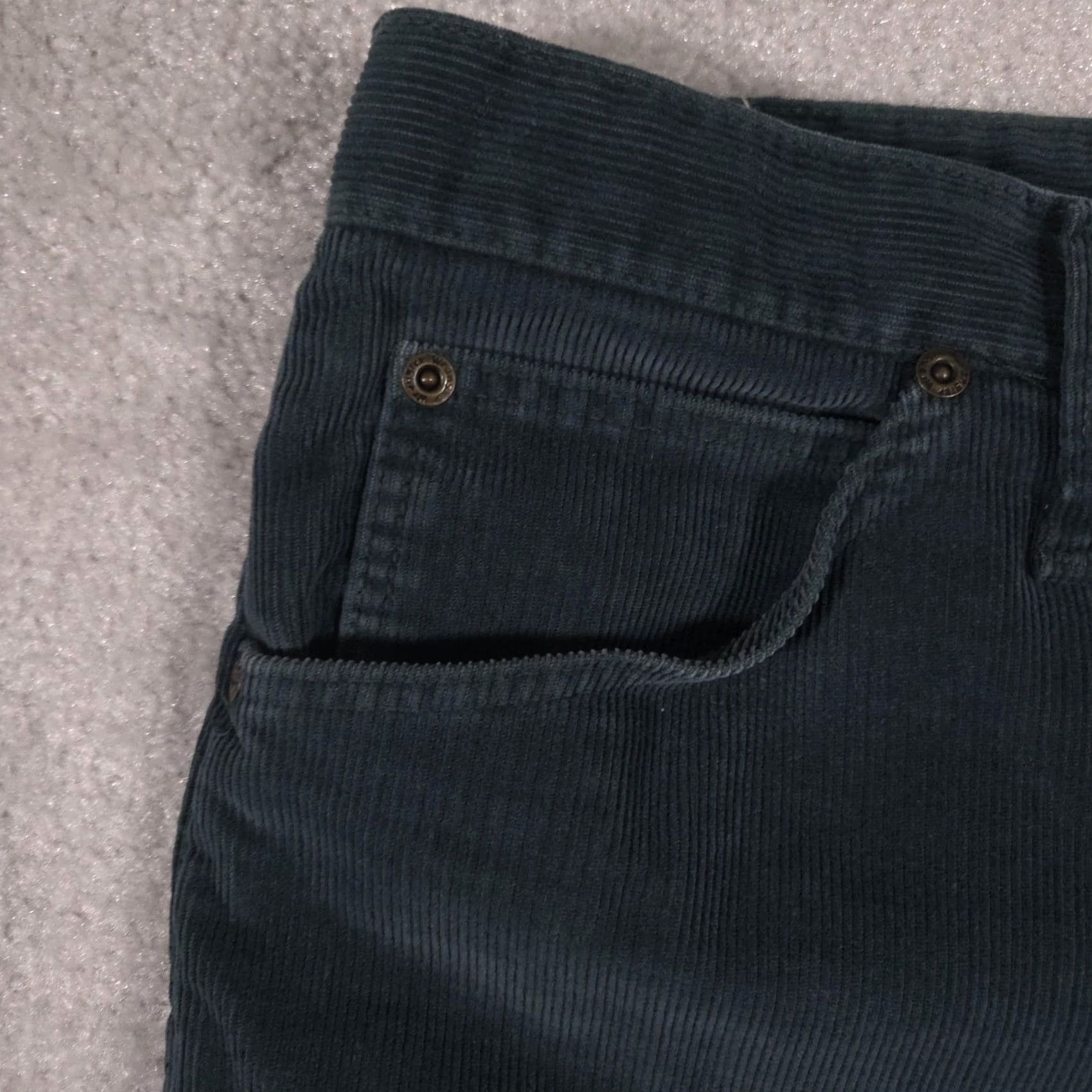 Wrangler Wrangler Pants Mens 34x29 Green Corduroy Regular Fit Straight Leg Casual Size US 34 / EU 50 - 4 Thumbnail