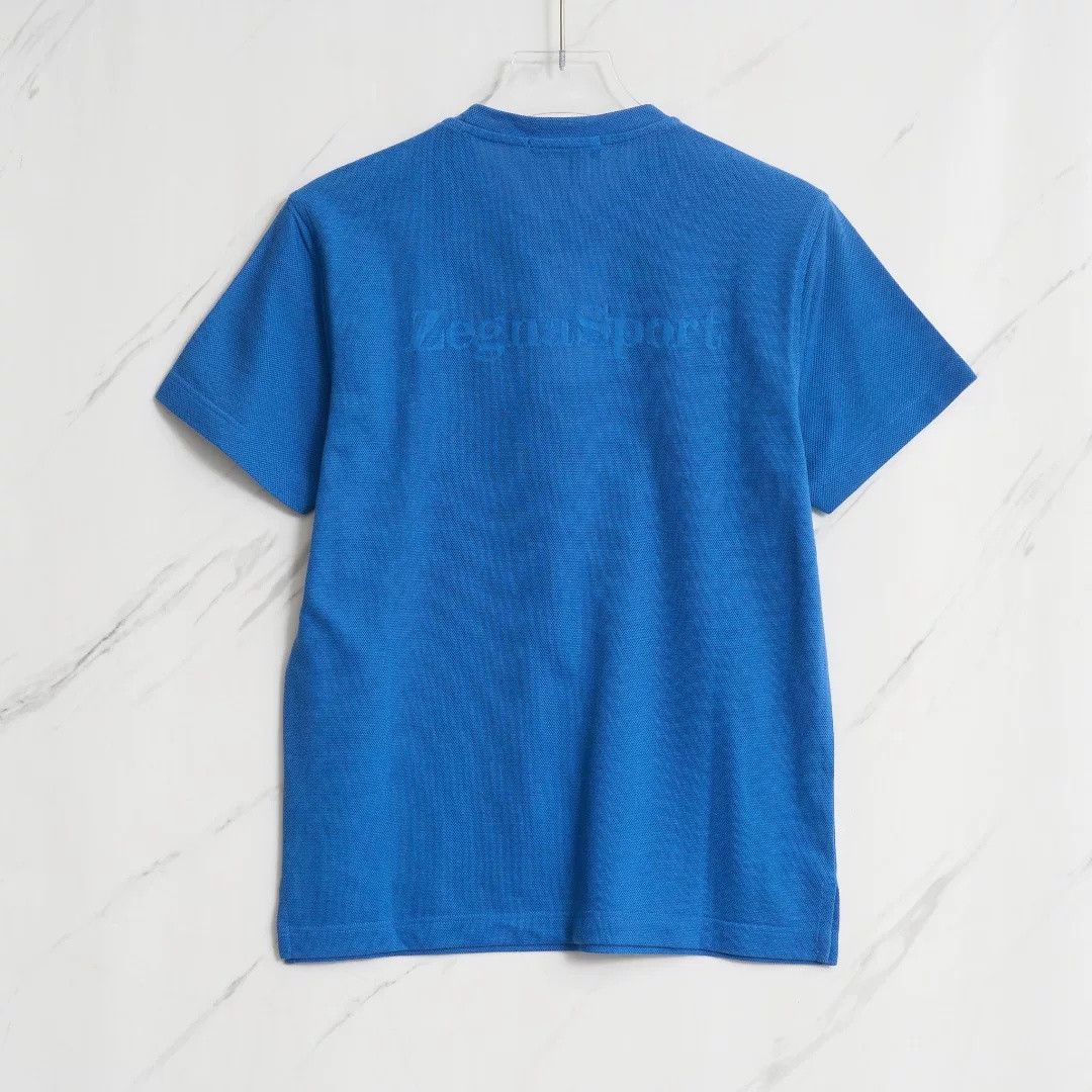 Ermenegildo Zegna ZEGNA Men's Letter Jacquard T-shirt Size US M / EU 48-50 / 2 - 6 Thumbnail