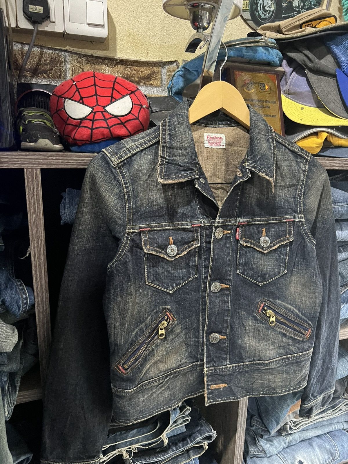 Levi's 🔥Vintage Levis Redloop Denim Jacket Size S / US 4 / IT 40 - 9 Thumbnail
