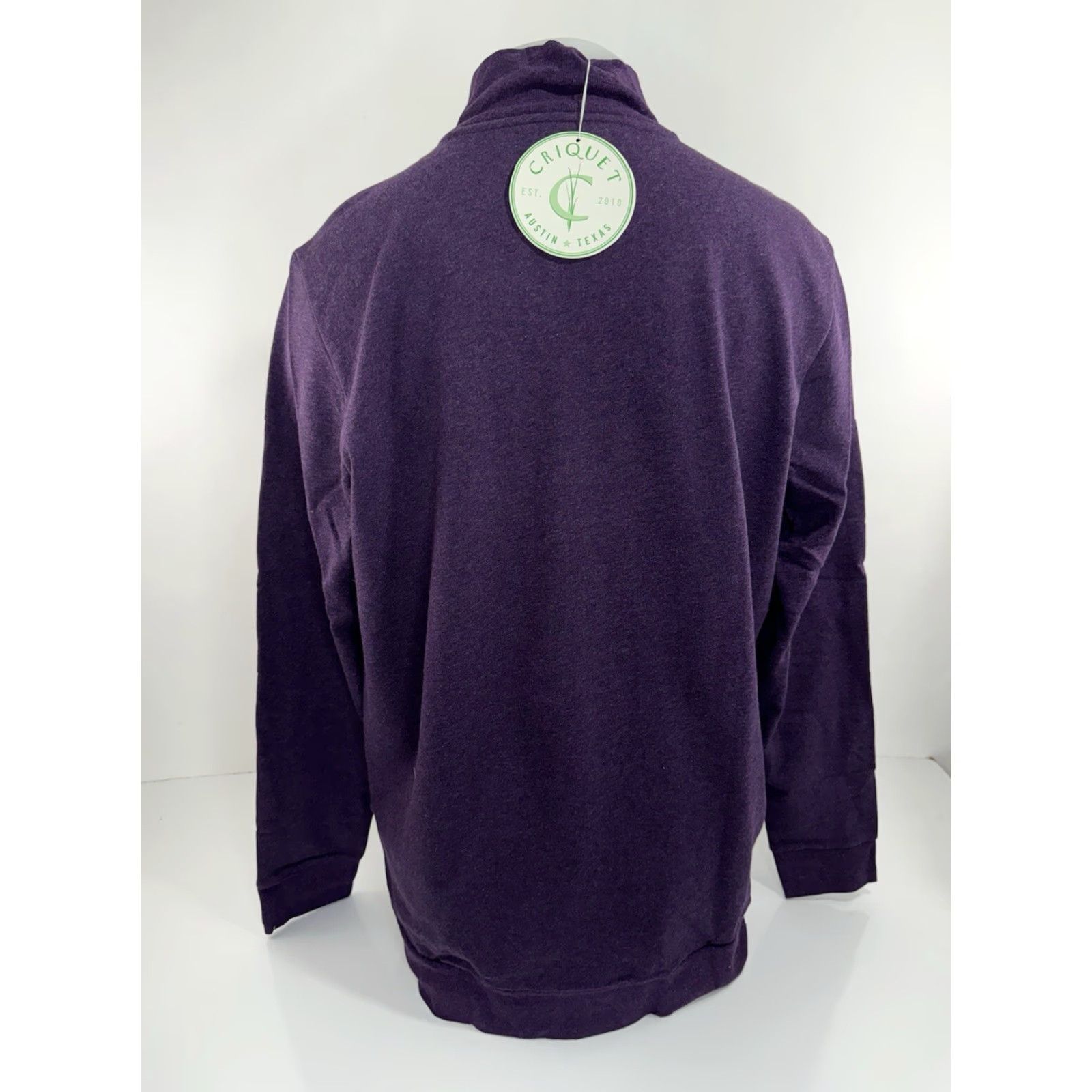 Vintage CRIQUET Fleece 1/4 Zip Pullover Mens L Sweater Jacket Purple NEW w TAG Size US L / EU 52-54 / 3 - 3 Thumbnail