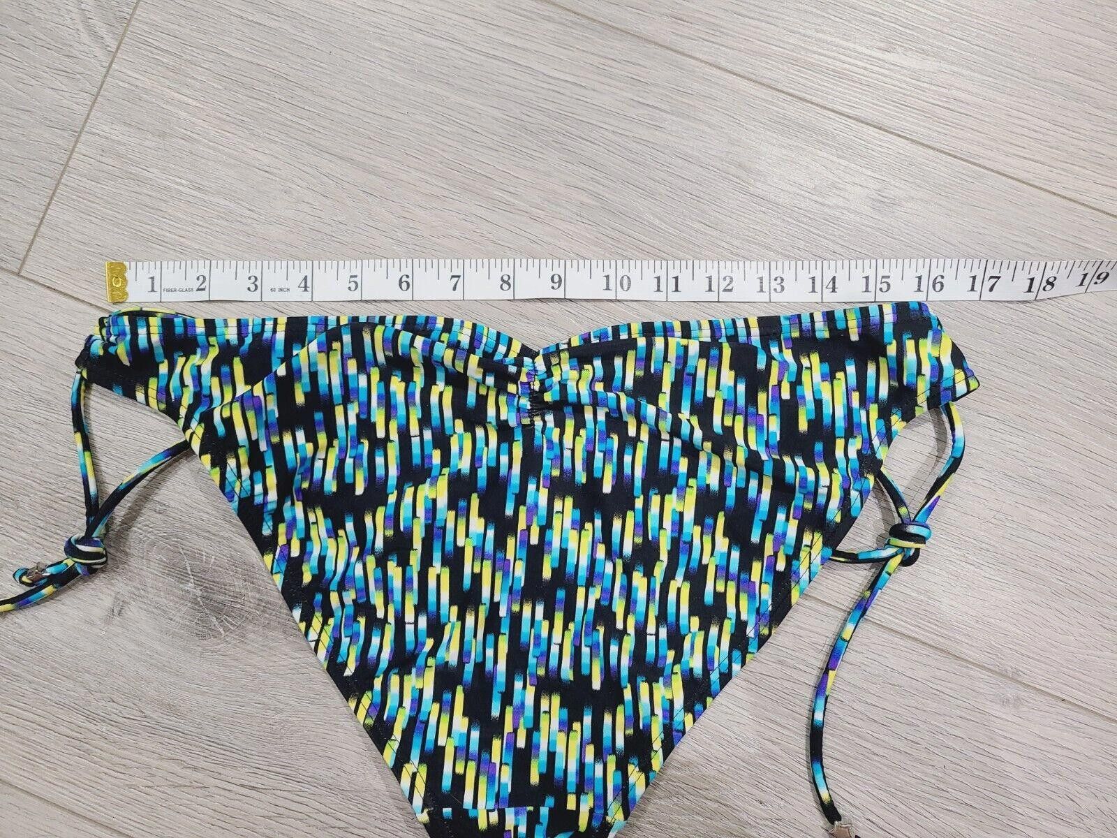 Designer Gossip Swimsuit Bottom Scrunched Black Blue And Green Size ONE SIZE - 2 Thumbnail