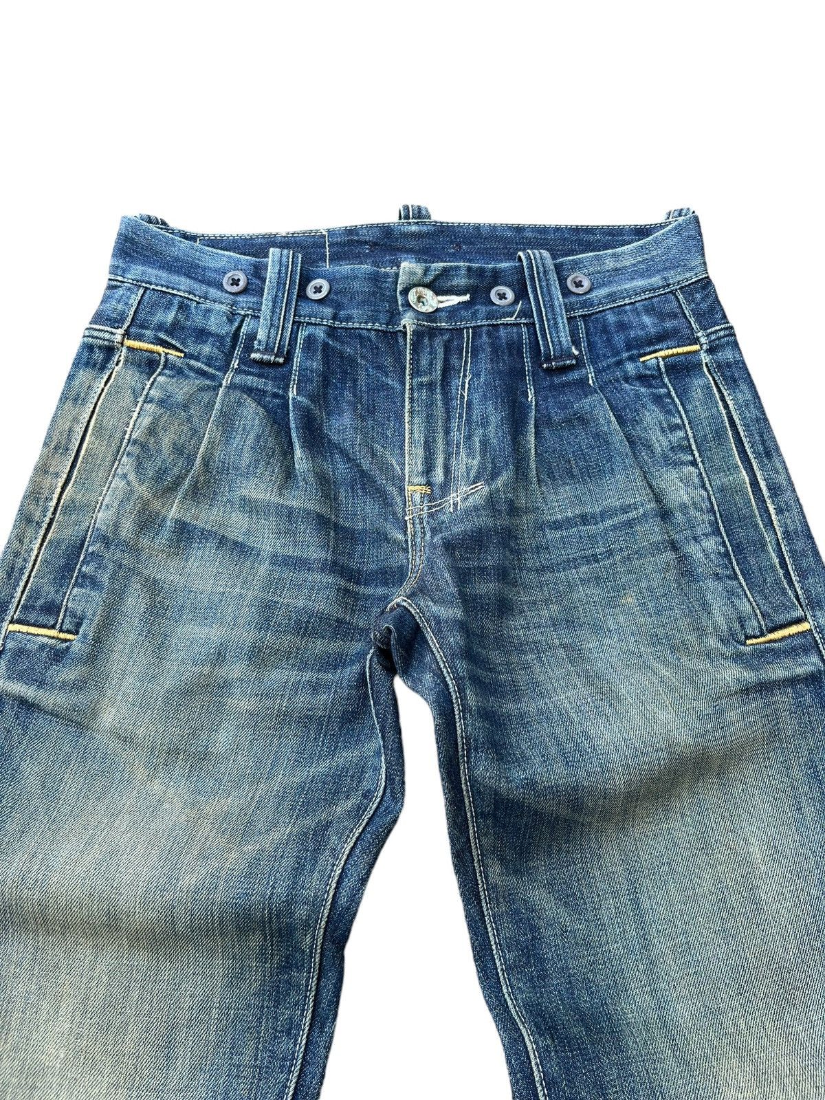 Levi's Vintage Levi’s Blue Mud Faded Washed Multiple Button Jeans Size US 28 / EU 44 - 3 Thumbnail