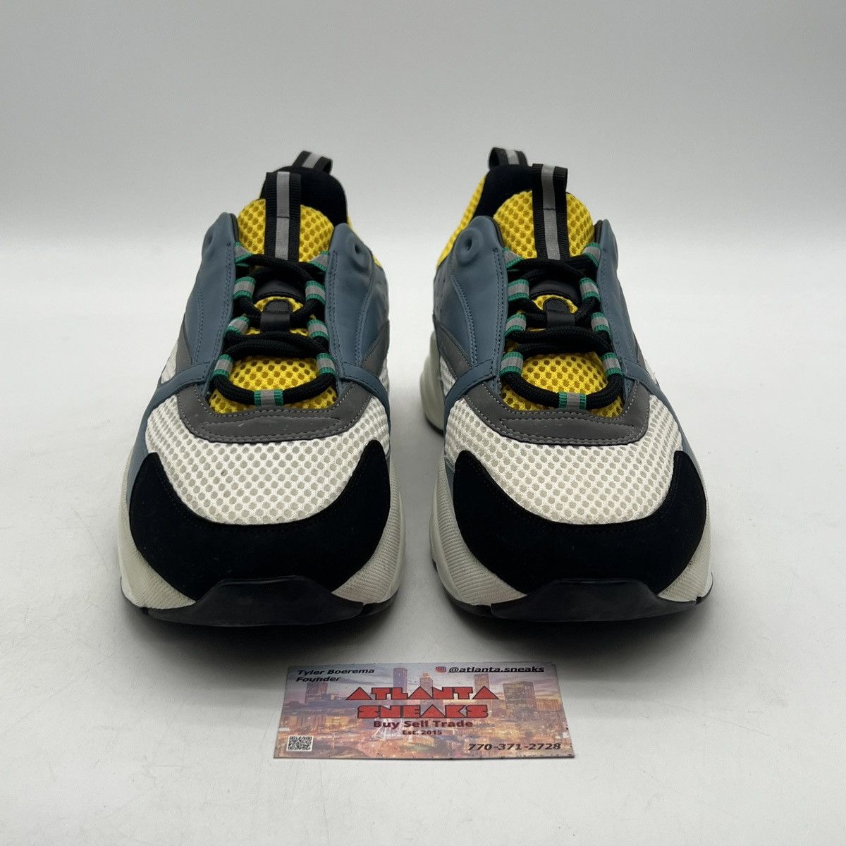 Dior Dior B22 Reflective Sneaker White Yellow Size US 10 / EU 43 - 2 Thumbnail