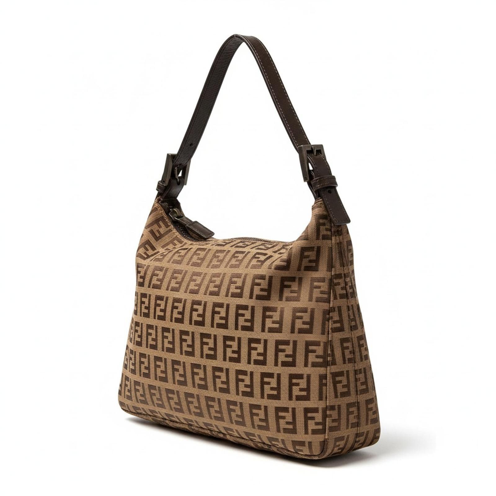 Fendi Fendi - Vintage FF Logo Canvas Shoulder Bag Size ONE SIZE - 1 Thumbnail