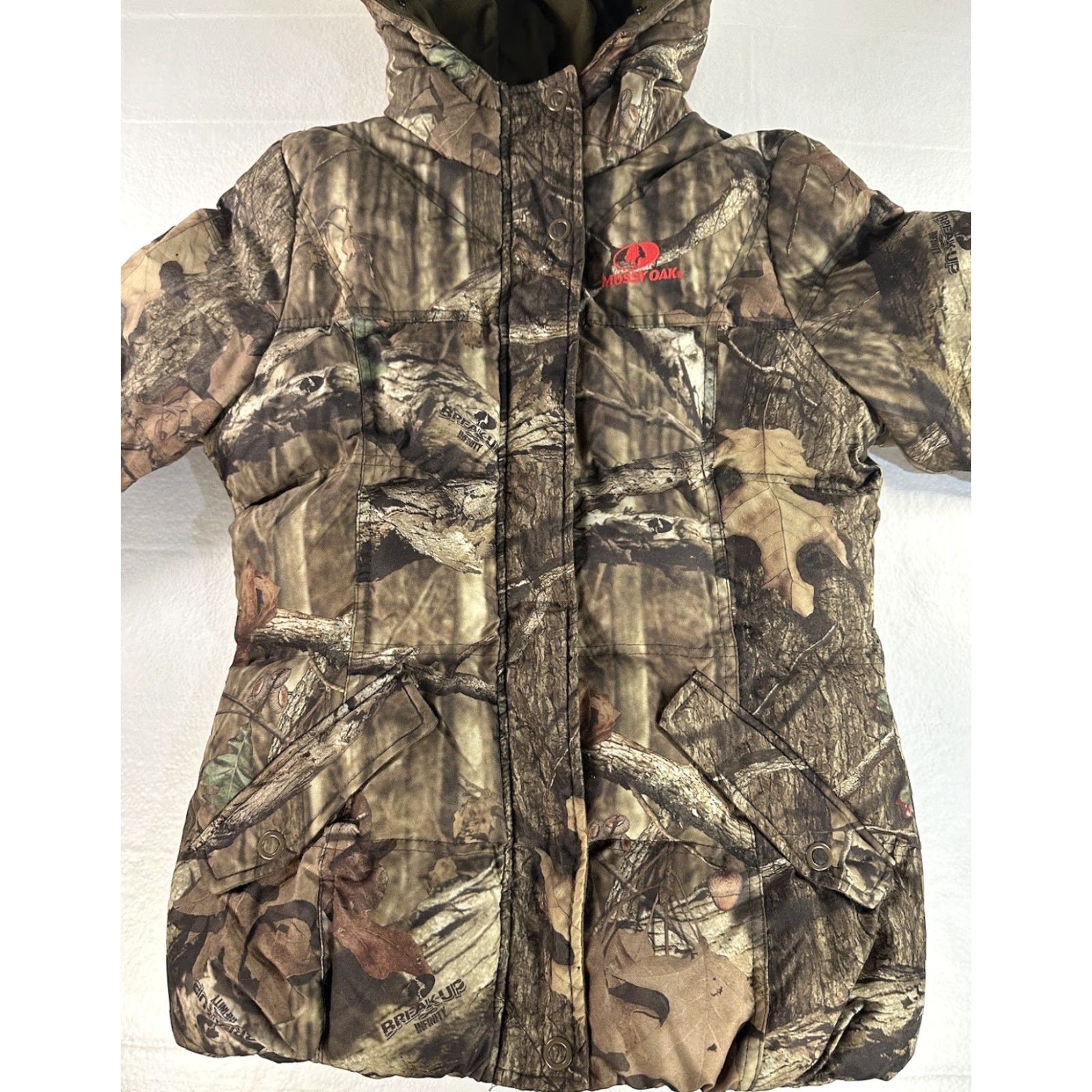 Vintage Mossy Oak Jacket Womens Medium Camouflage Full Zip Puffer Insulated Pockets Coat Size M / US 6-8 / IT 42-44 - 7 Thumbnail