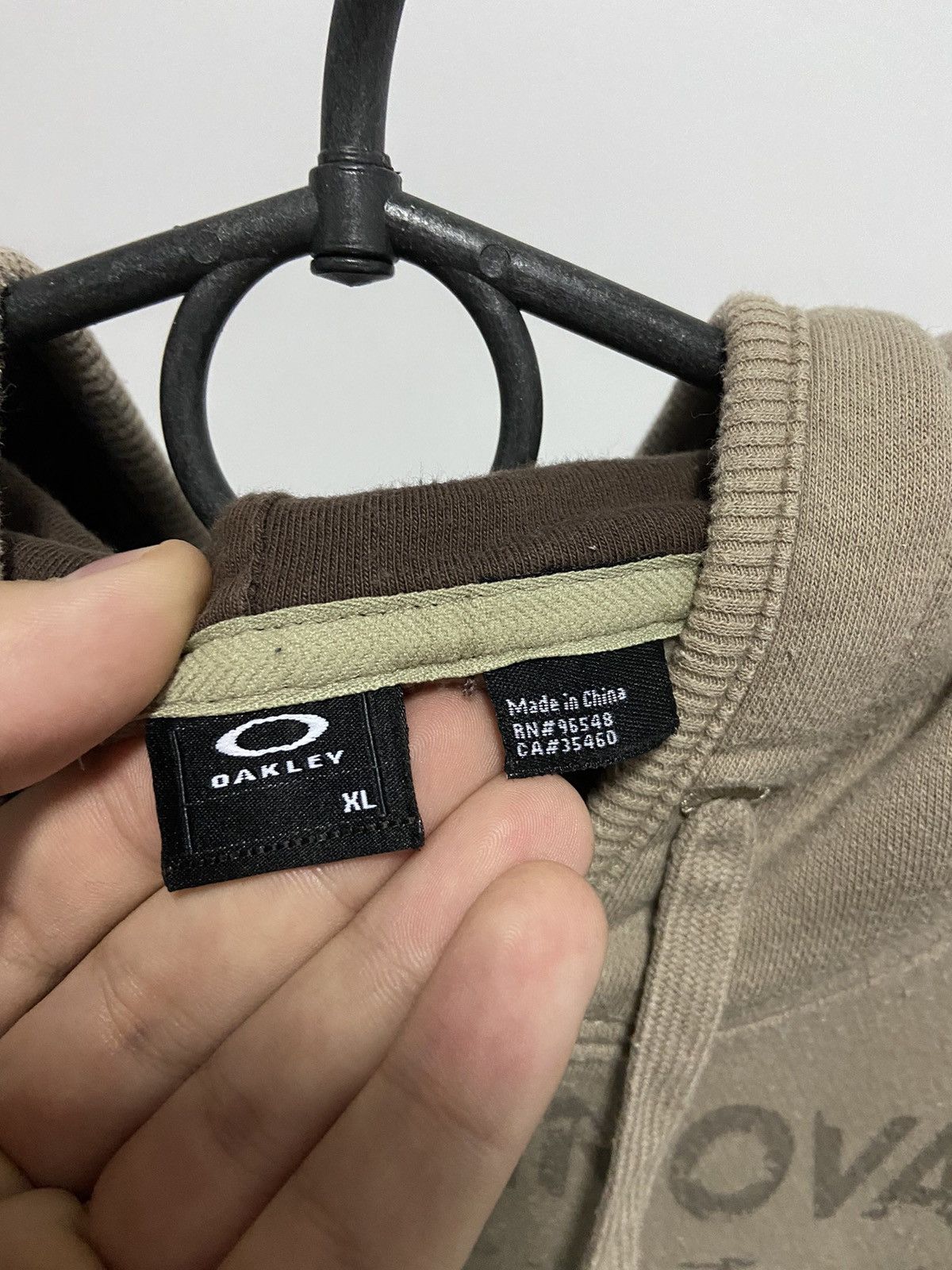Oakley × Vintage Oakley Vintage zip Hoodie big Logo skate Size US XL / EU 56 / 4 - 4 Thumbnail