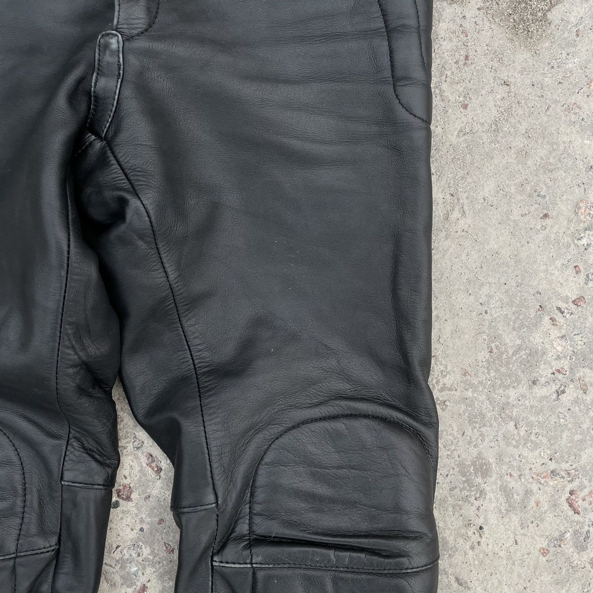 Other Vintage Moto Pants 52 Real Leather 90s Y2K USA Size US 32 / EU 48 - 4 Thumbnail