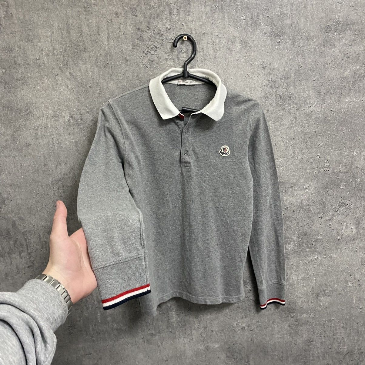 Moncler Moncler Polo Long Sleeve Size US XXS / EU 40 - 2 Thumbnail