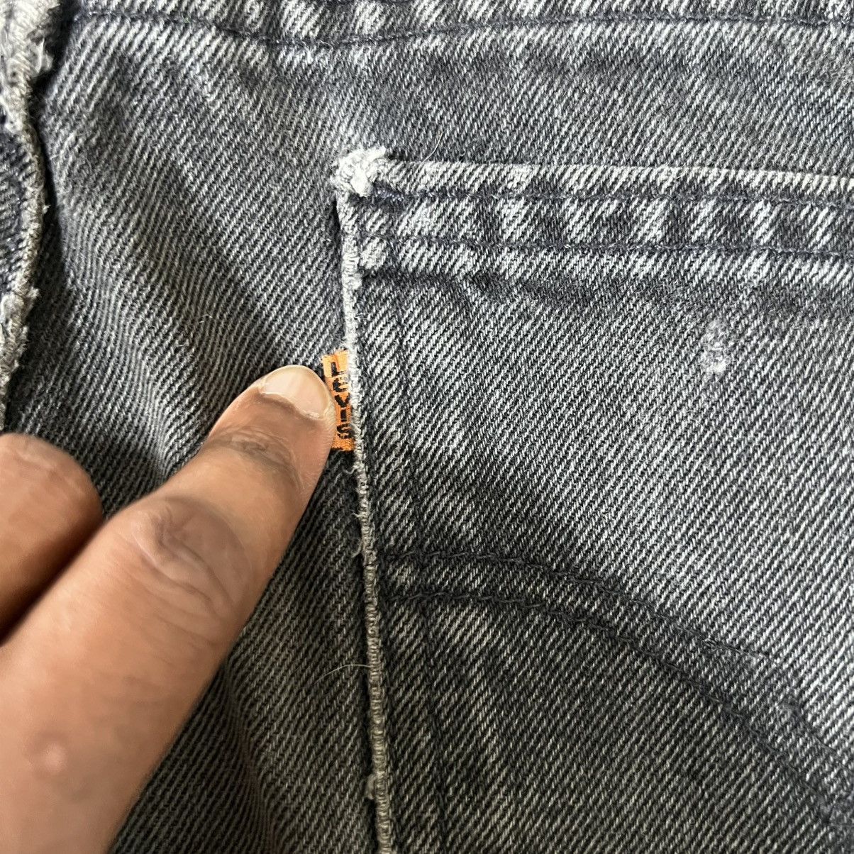 Levi's Vintage Levi’s 550 30x32 Black Orange Tab Jeans MADE IN USA Size US 30 / EU 46 - 4 Thumbnail