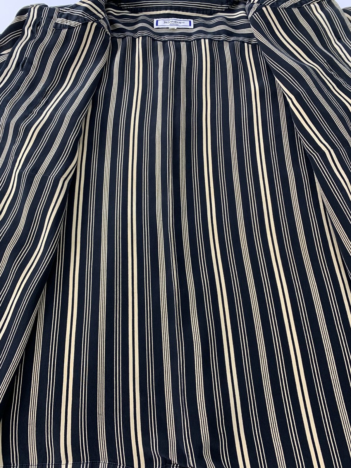 Yves Saint Laurent Yves Saint Lauren Chemisier Striped Blouse Button Up Shirt Size M / US 6-8 / IT 42-44 - 6 Thumbnail