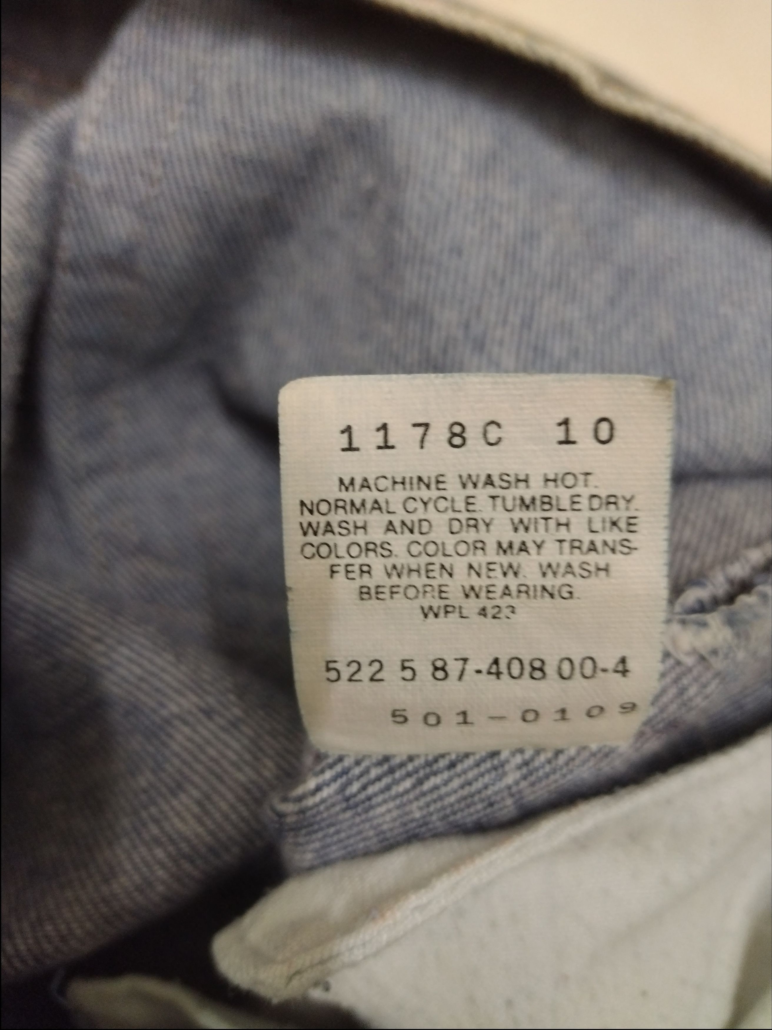 If Six Was Nine × Le Grande Bleu (L.G.B.) × Levi's Crazy acid wash Levi’s Vintage Jeans Size US 34 / EU 50 - 8 Thumbnail