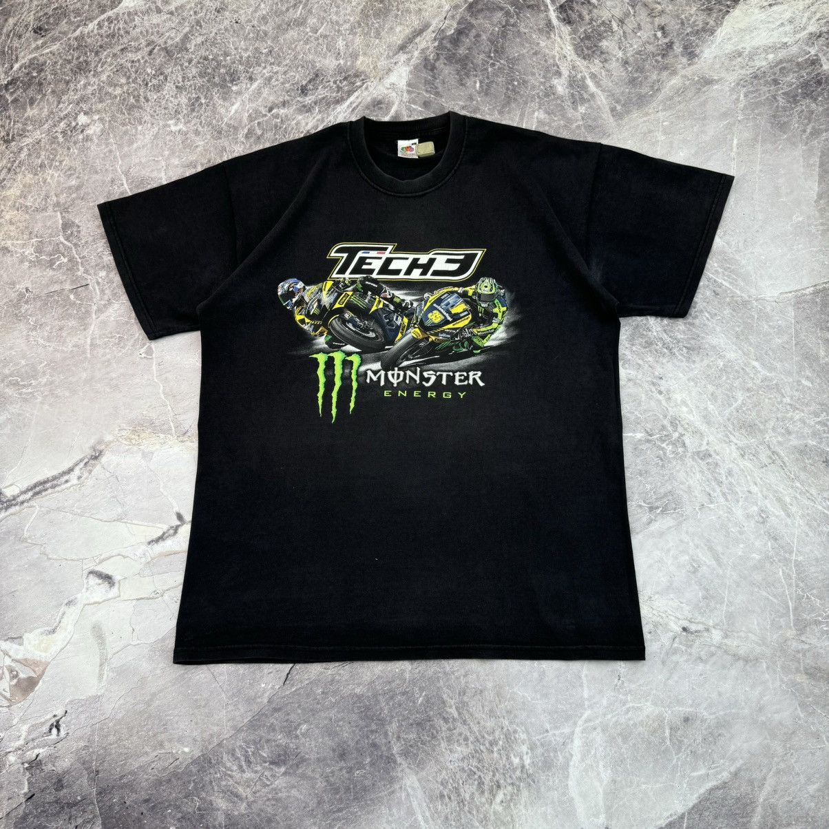 Vintage Monster Energy Tech 3 T shirt Motorsport Rancing Bikers Size US XL / EU 56 / 4 - 2 Thumbnail