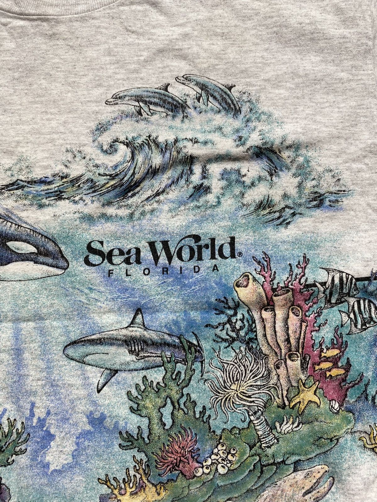 Anvil Vintage T-shirt with Sea World print produced San Segal Size US M / EU 48-50 / 2 - 4 Thumbnail