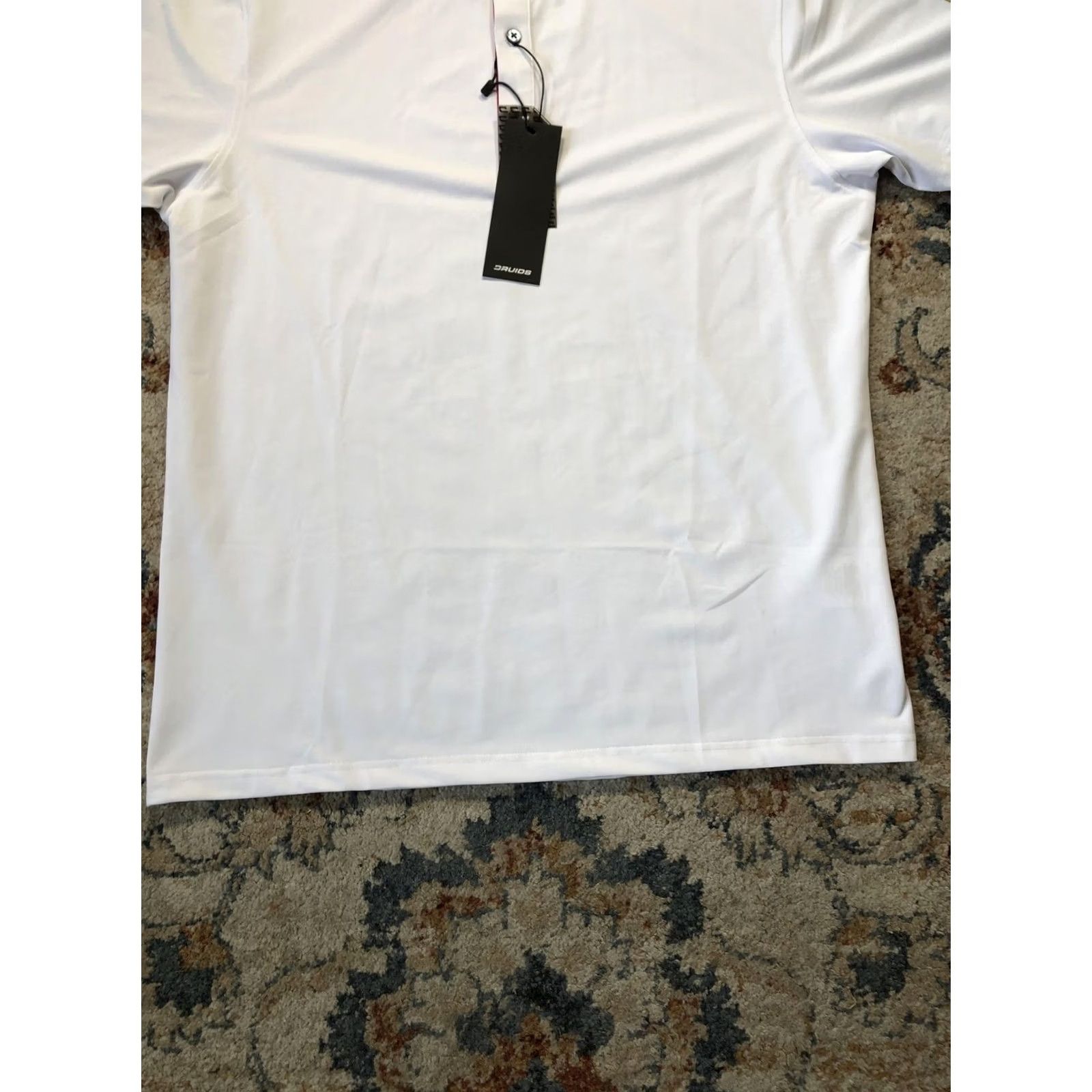 Vintage Druids Polo Shirt Mens XL White Band Polo Golf Performance Short Sleeve Size US XL / EU 56 / 4 - 5 Thumbnail