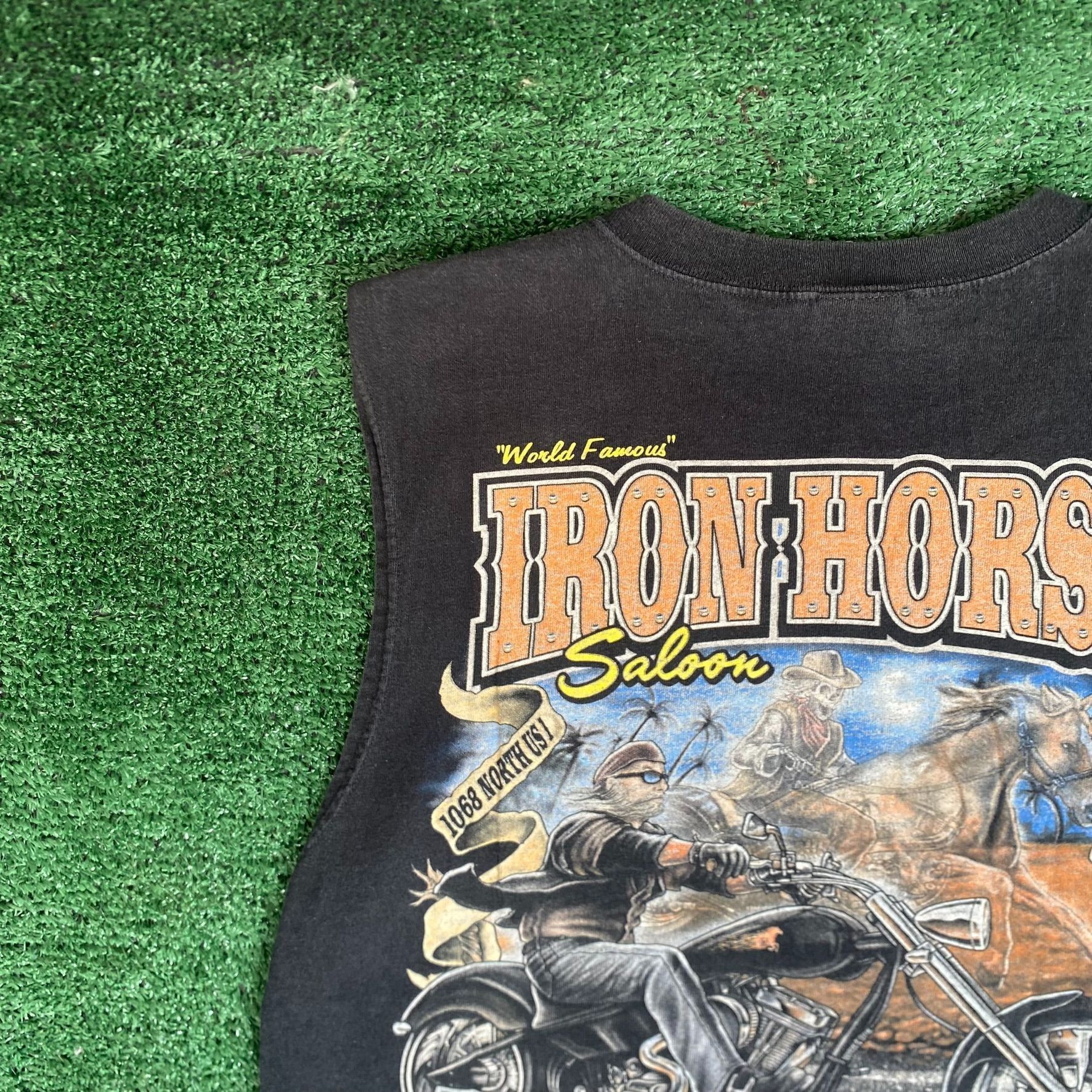 Vintage Vintage Y2K Iron Horse Saloon Tank Top Biker Motorcycle Tee Size US M / EU 48-50 / 2 - 2 Thumbnail