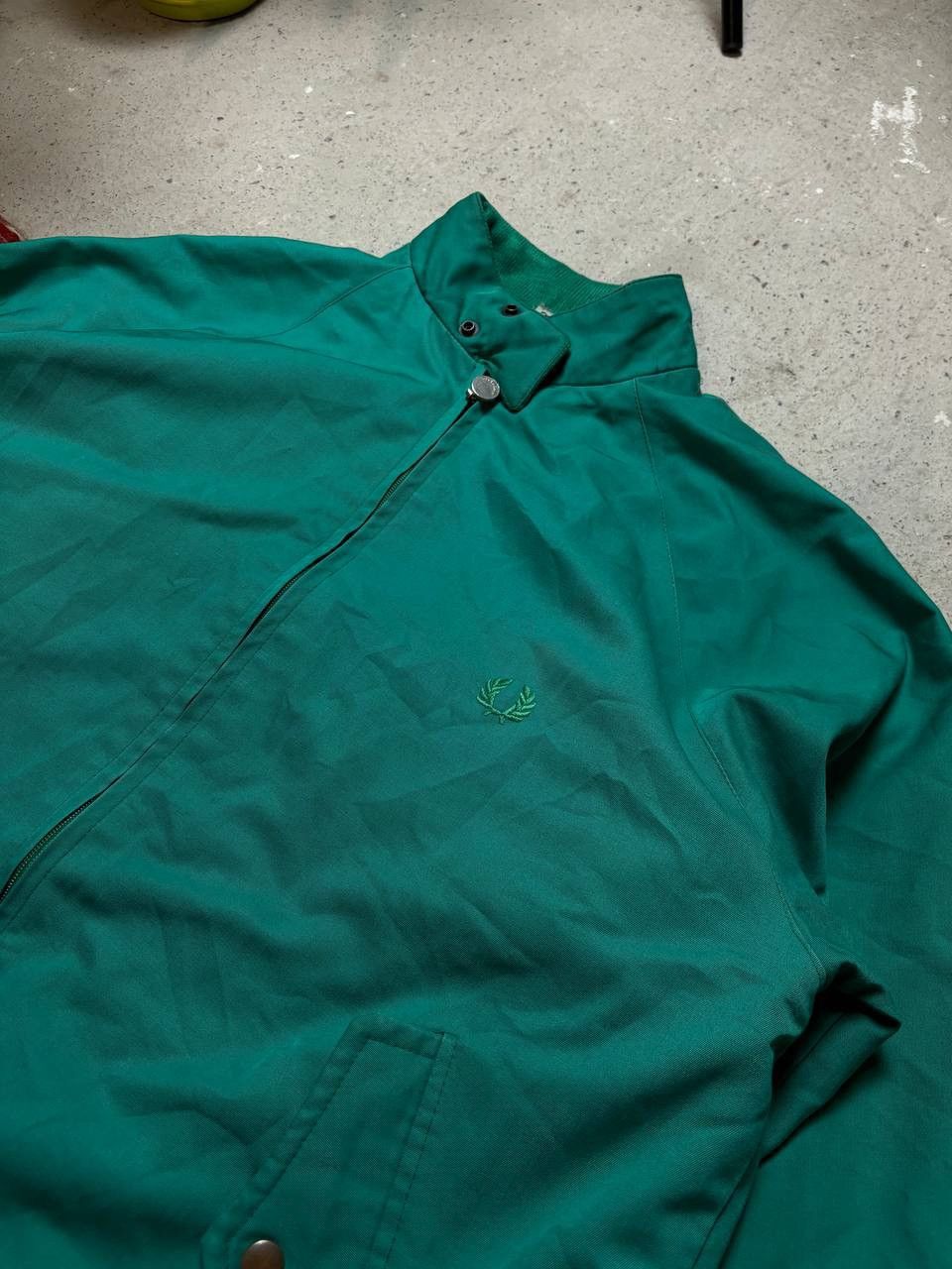 Fred Perry × Vintage Vintage Y2K Fred Perry England 80s Green Baggy Jacket Size US M / EU 48-50 / 2 - 2 Thumbnail