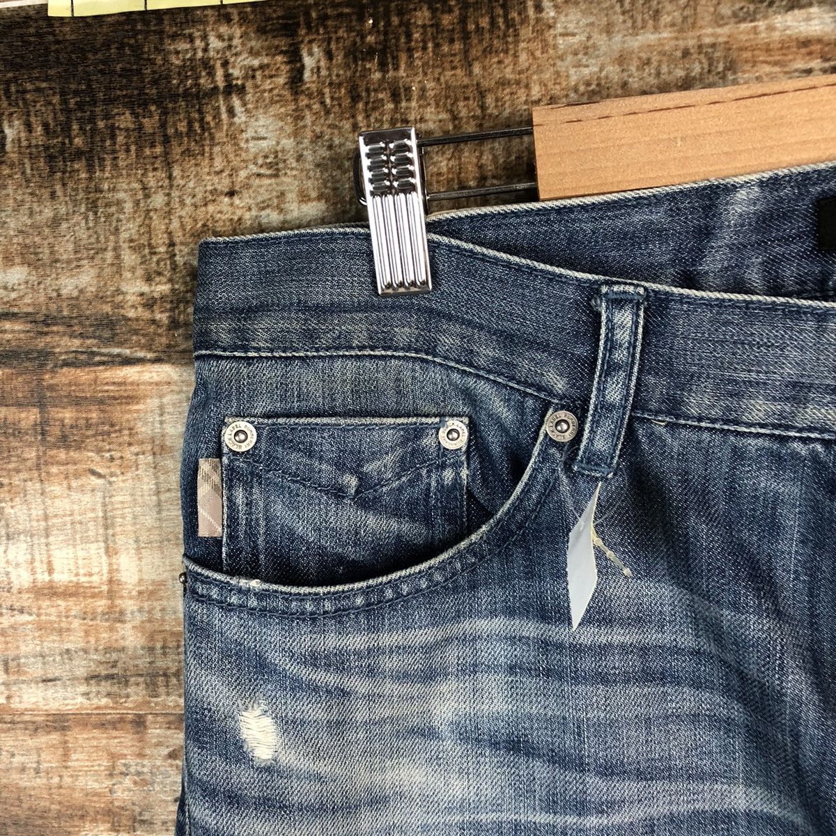 Burberry DLL Burberry Blue Distressed Denim Pants #C252 Size US 29 - 7 Thumbnail