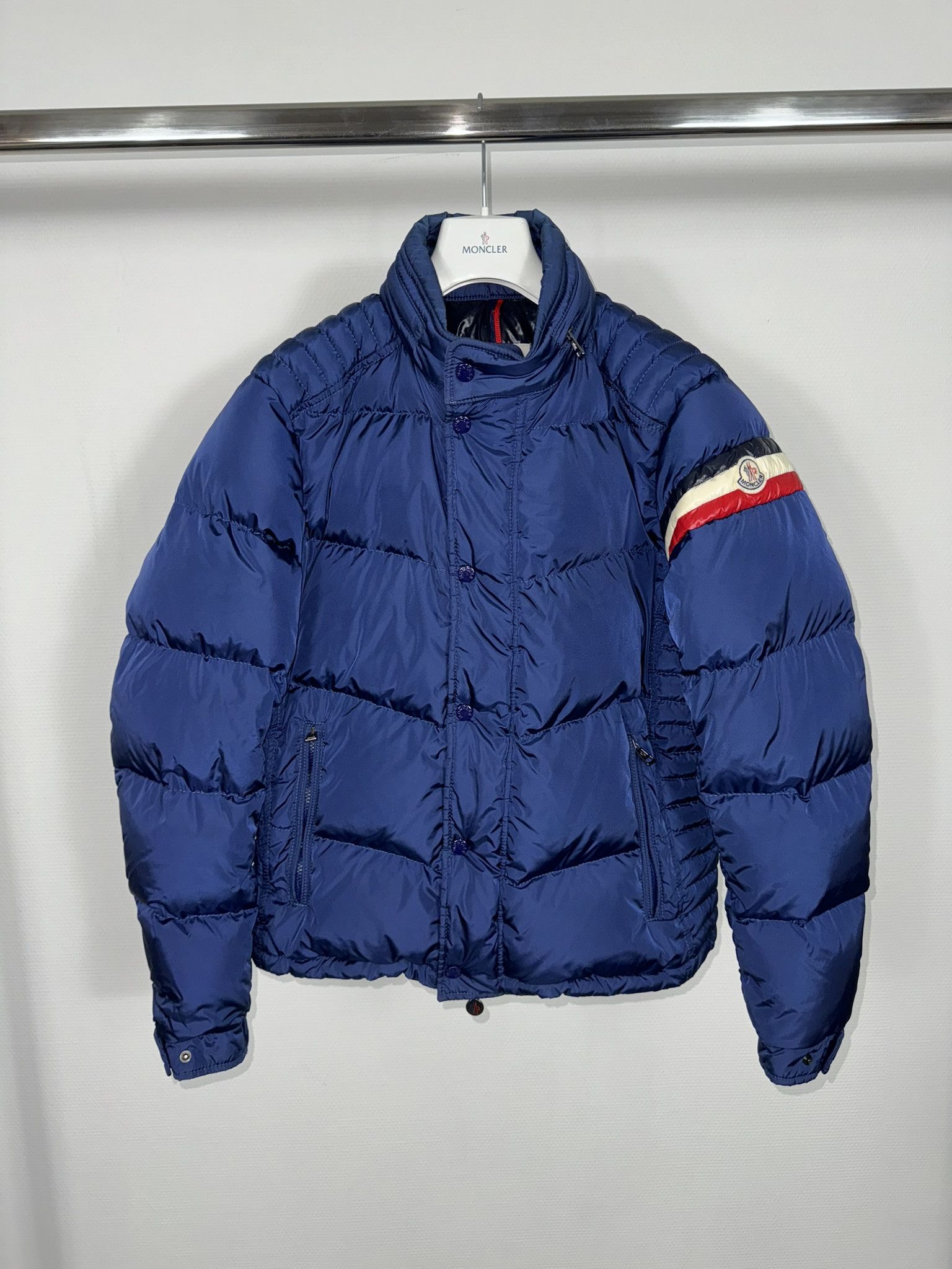 Image of Moncler Jacket Chamonix Size 4 Blue, Men's