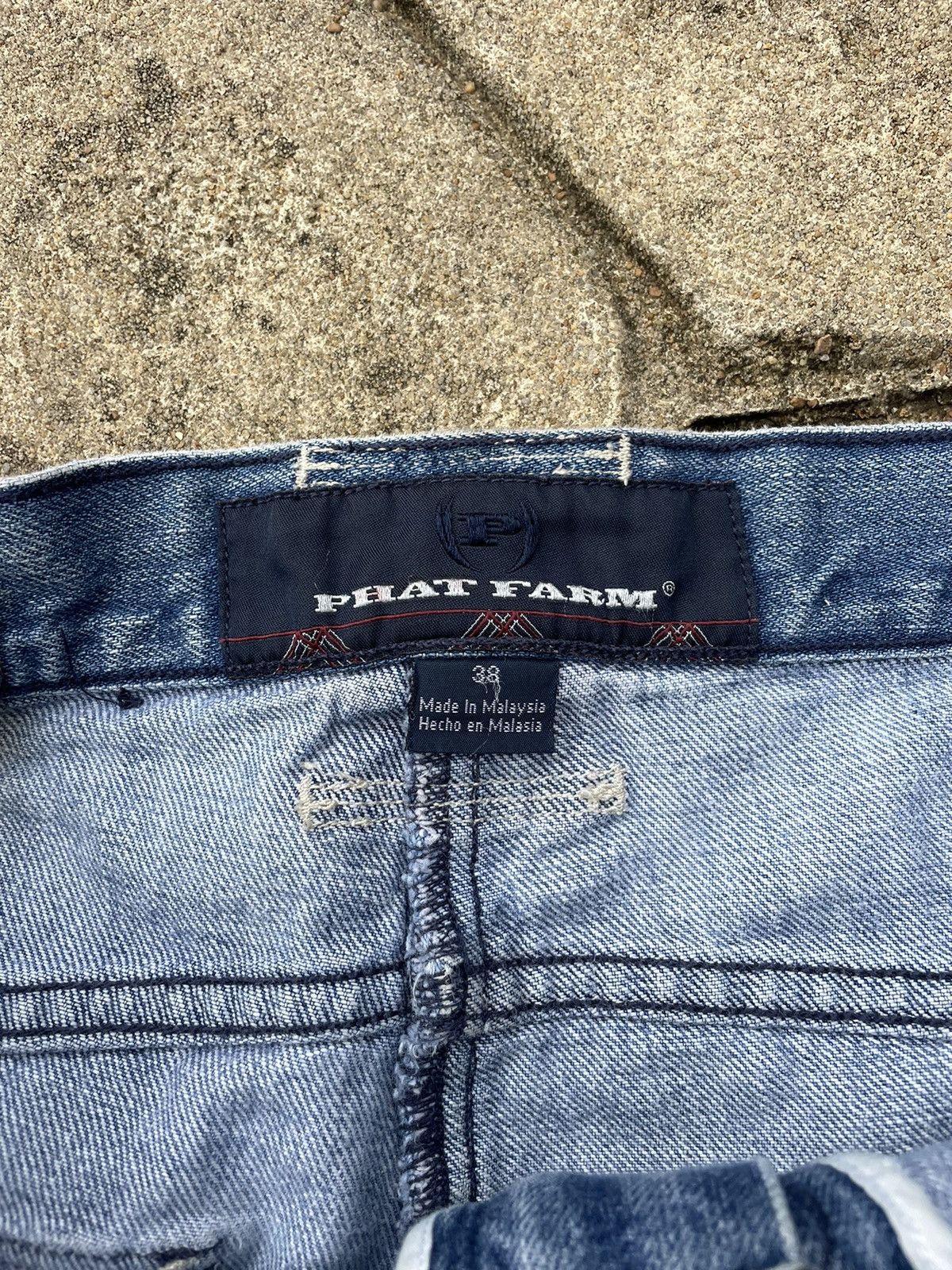 Phat Farm Y2K Phat Farm Rave Jean Shorts Size US 38 / EU 54 - 5 Thumbnail