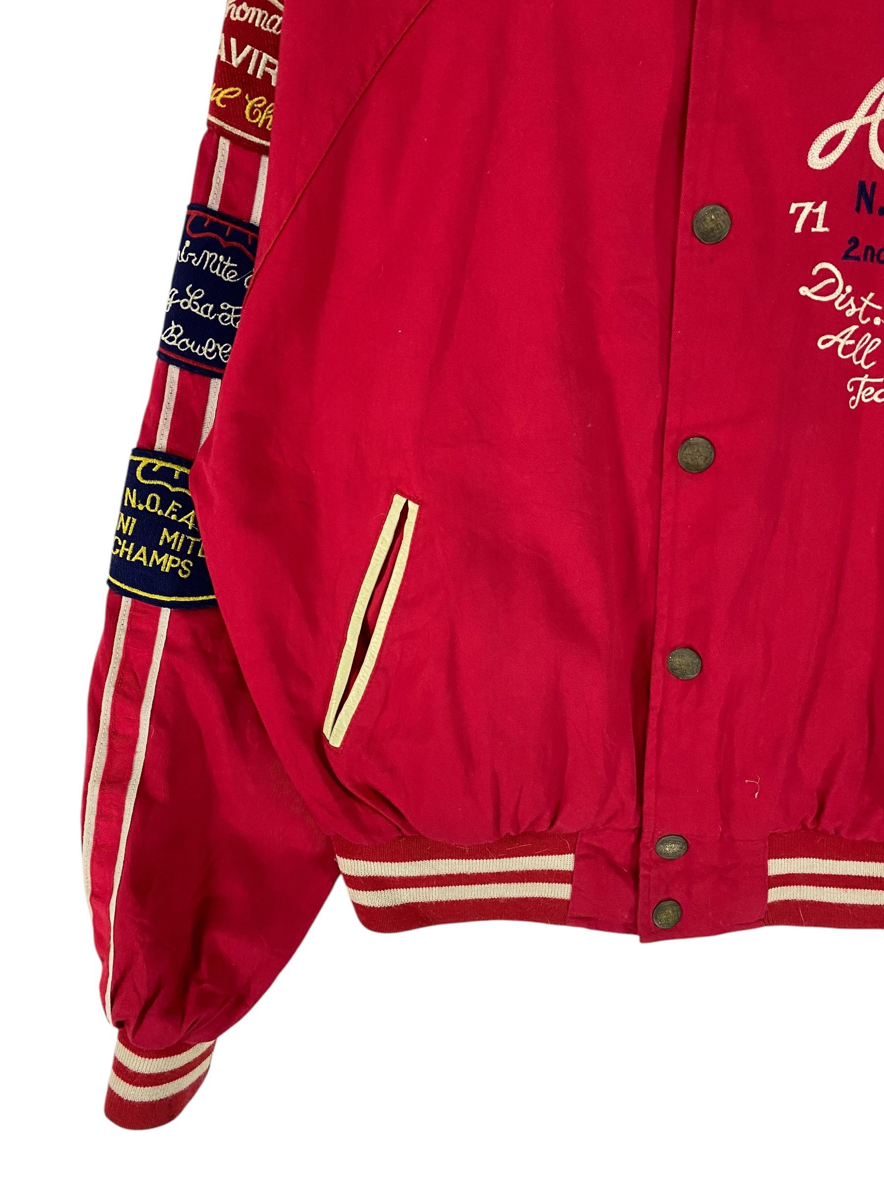 2000s Avirex embroidered logo varsity jacket