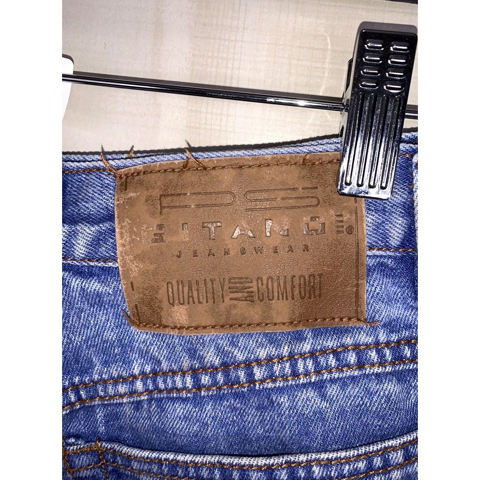 Vintage Gitano Vintage High Rise Mom Jeans Womens 16 Short-11803 Denim Blue 90s Style Jeans Size 38" / US 16 / IT 52 - 7 Thumbnail