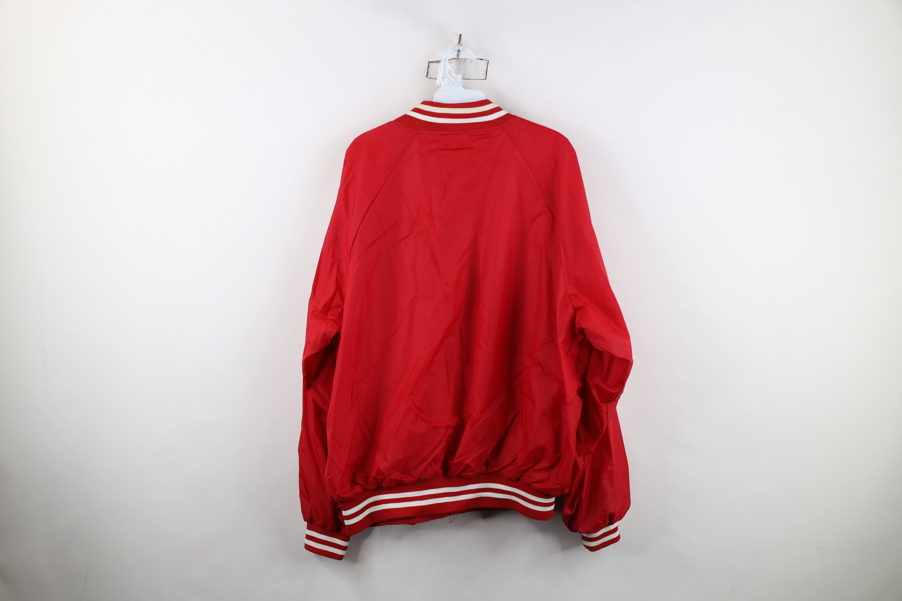 Vintage Vintage 80s 90s Seneca Apples Lined Satin Bomber Jacket USA Size US XL / EU 56 / 4 - 12 Thumbnail