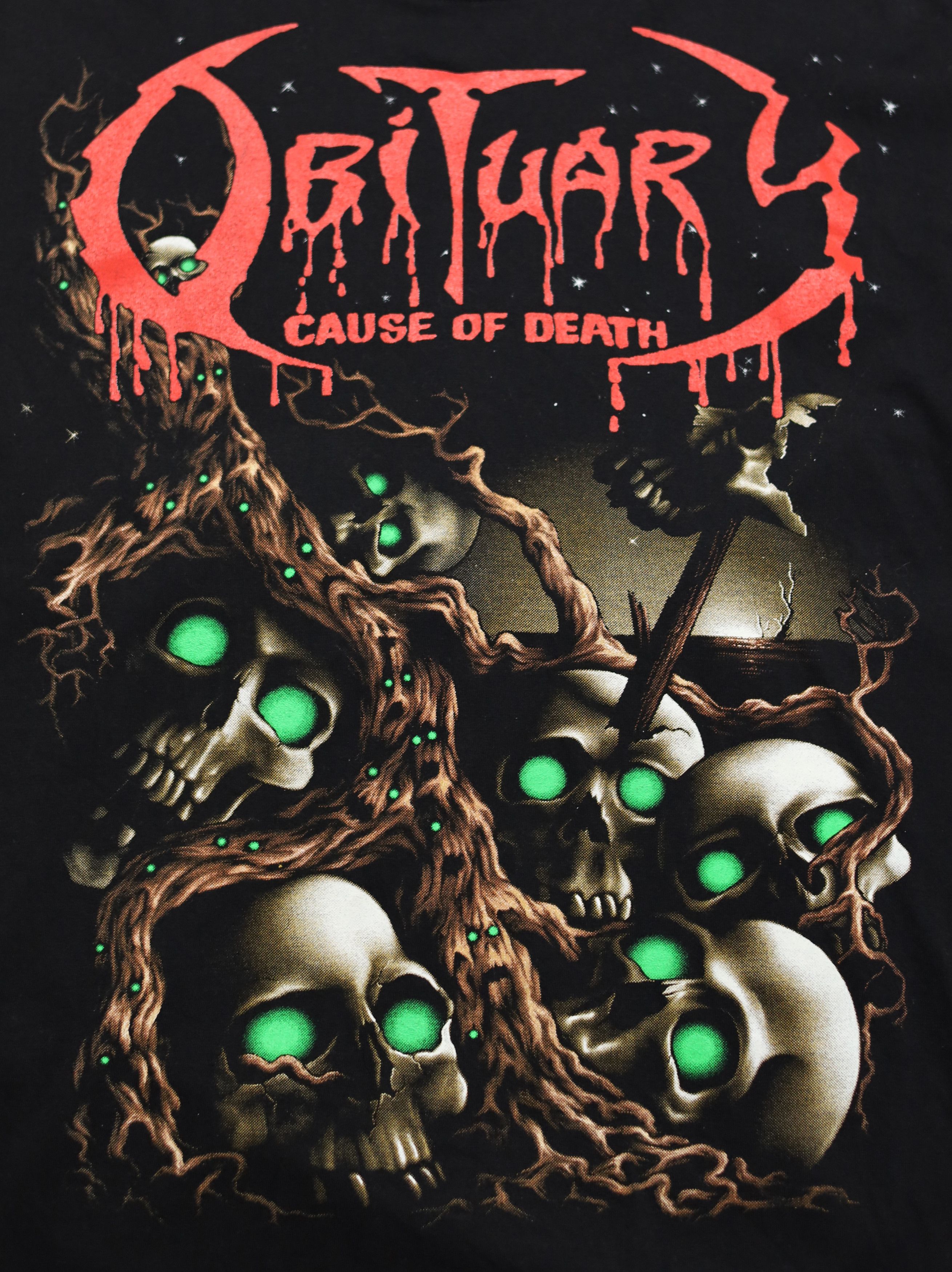 Band Tees Vintage Obiutary Cause of Death Band Tees Rock Eagle Size US M / EU 48-50 / 2 - 3 Thumbnail