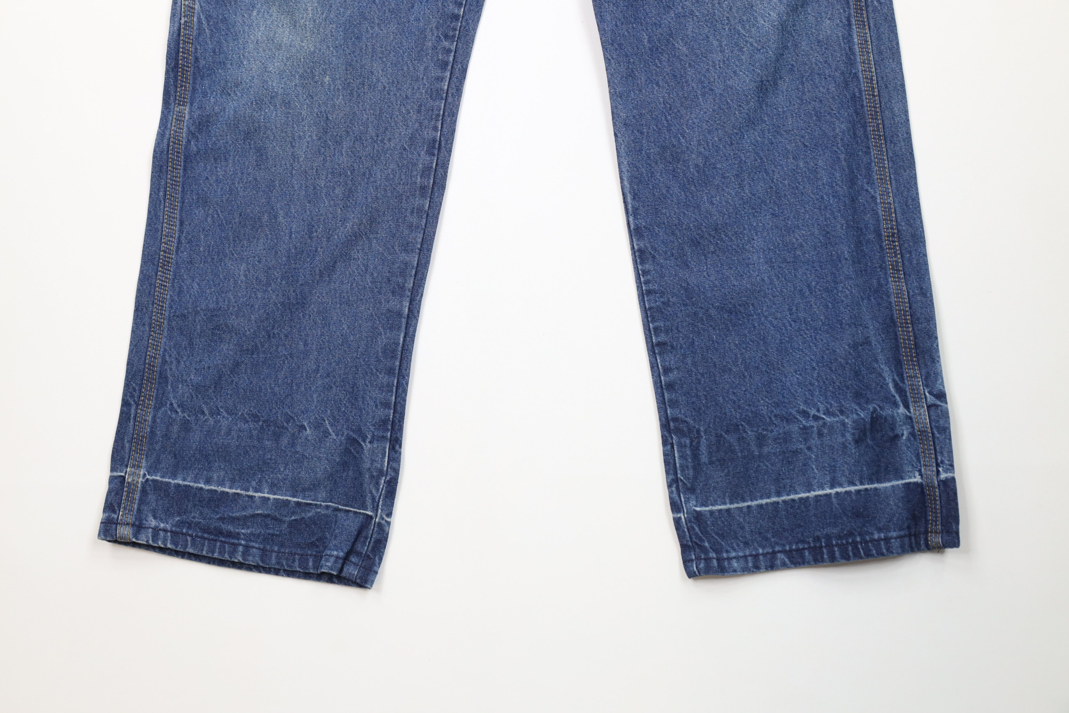 Vintage Vintage 90s Streetwear Workwear Wide Leg Dungaree Jeans USA Size US 36 / EU 52 - 4 Thumbnail