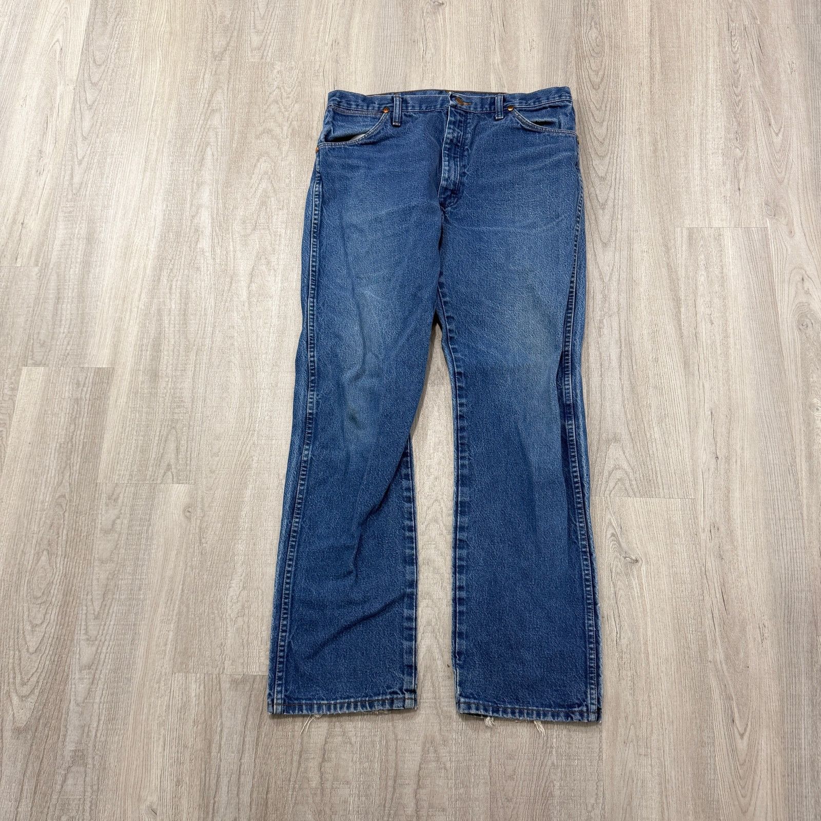 Wrangler Vintage Wrangler Jeans Men's 35x32 Blue 13MWZ Cowboy Cut Size US 35 - 1 Thumbnail