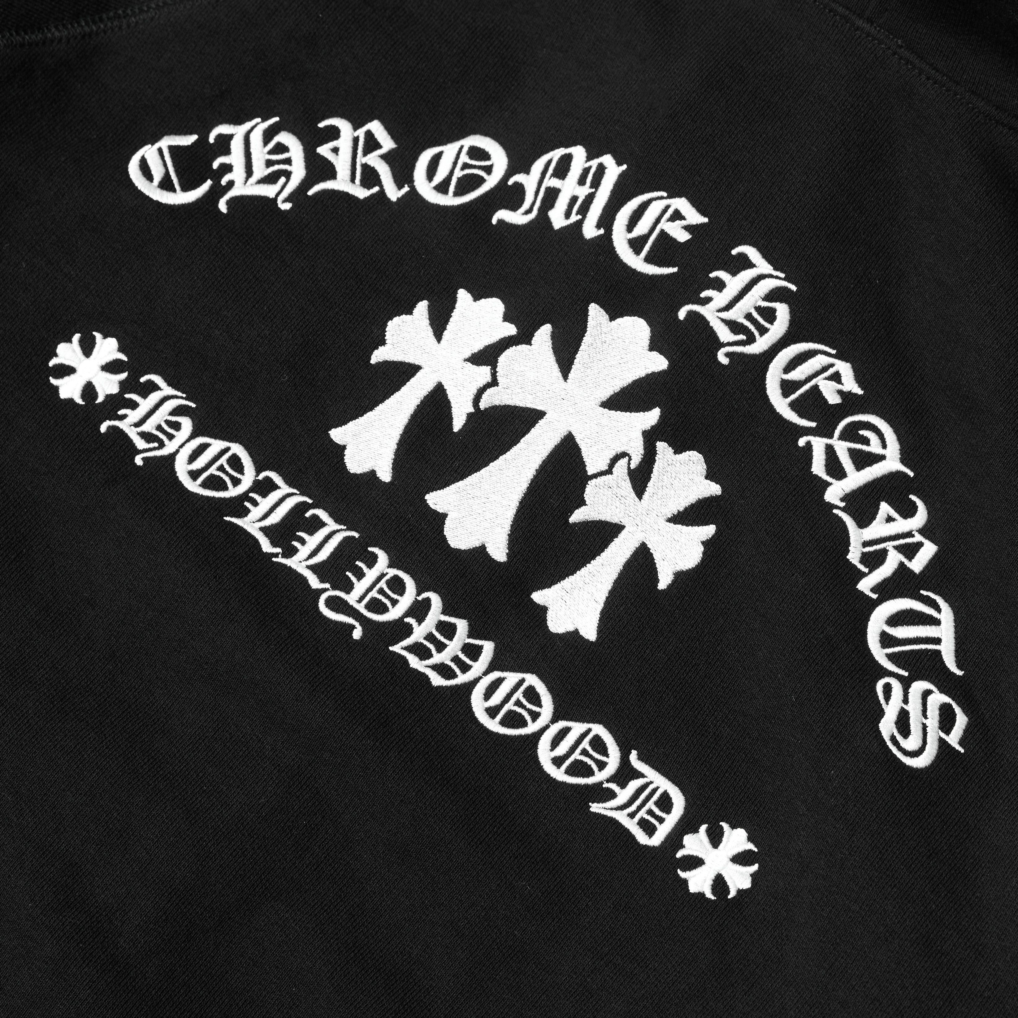Chrome Hearts CHROME HEARTS Triple Cross Embroidery Hoodie Zip Up BLACK Size US L / EU 52-54 / 3 - 1 Thumbnail