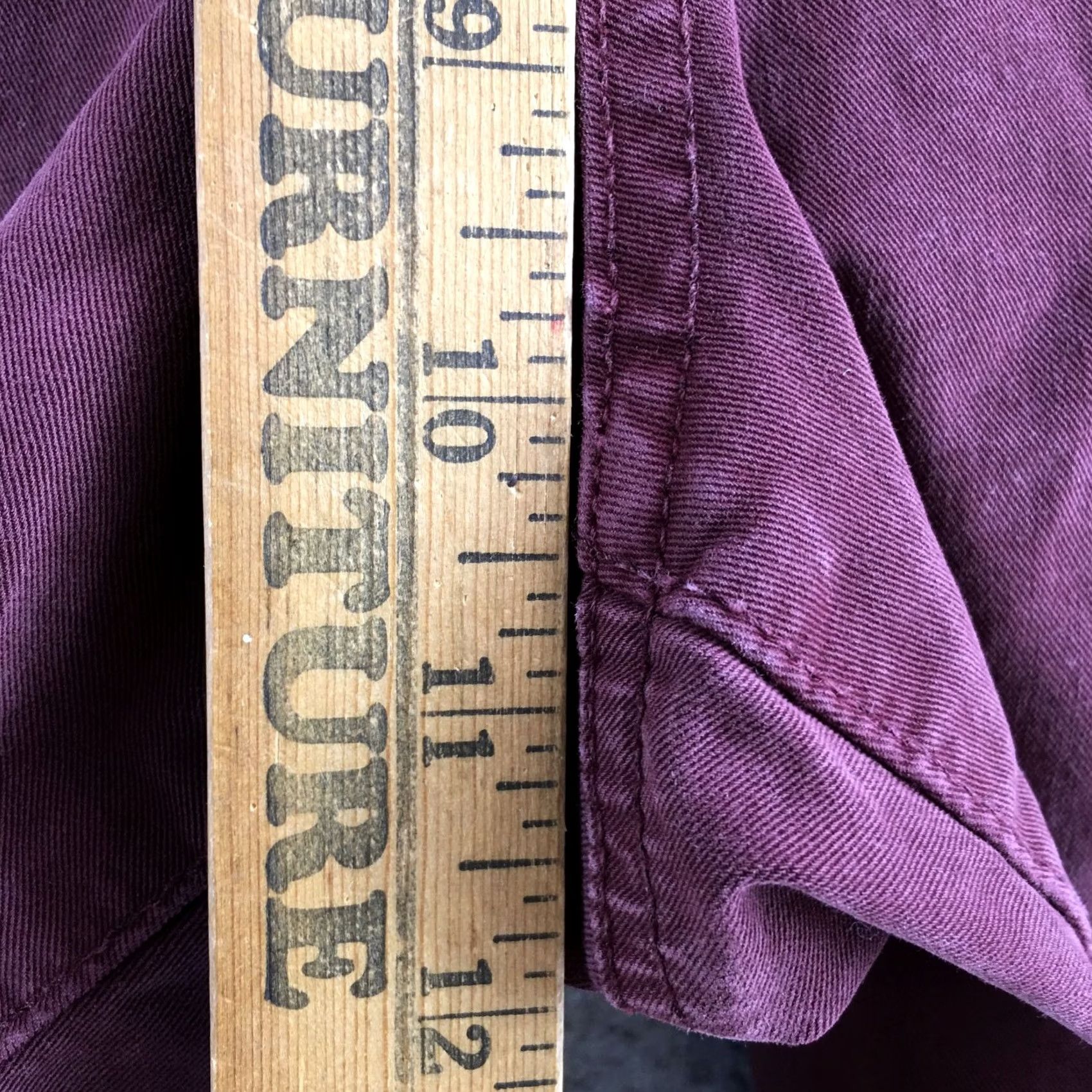 American Eagle Outfitters American Eagle Outfitters Chino Pants Mens 32x34 Burgundy Cotton Blend Mid Rise Size US 32 / EU 48 - 7 Thumbnail