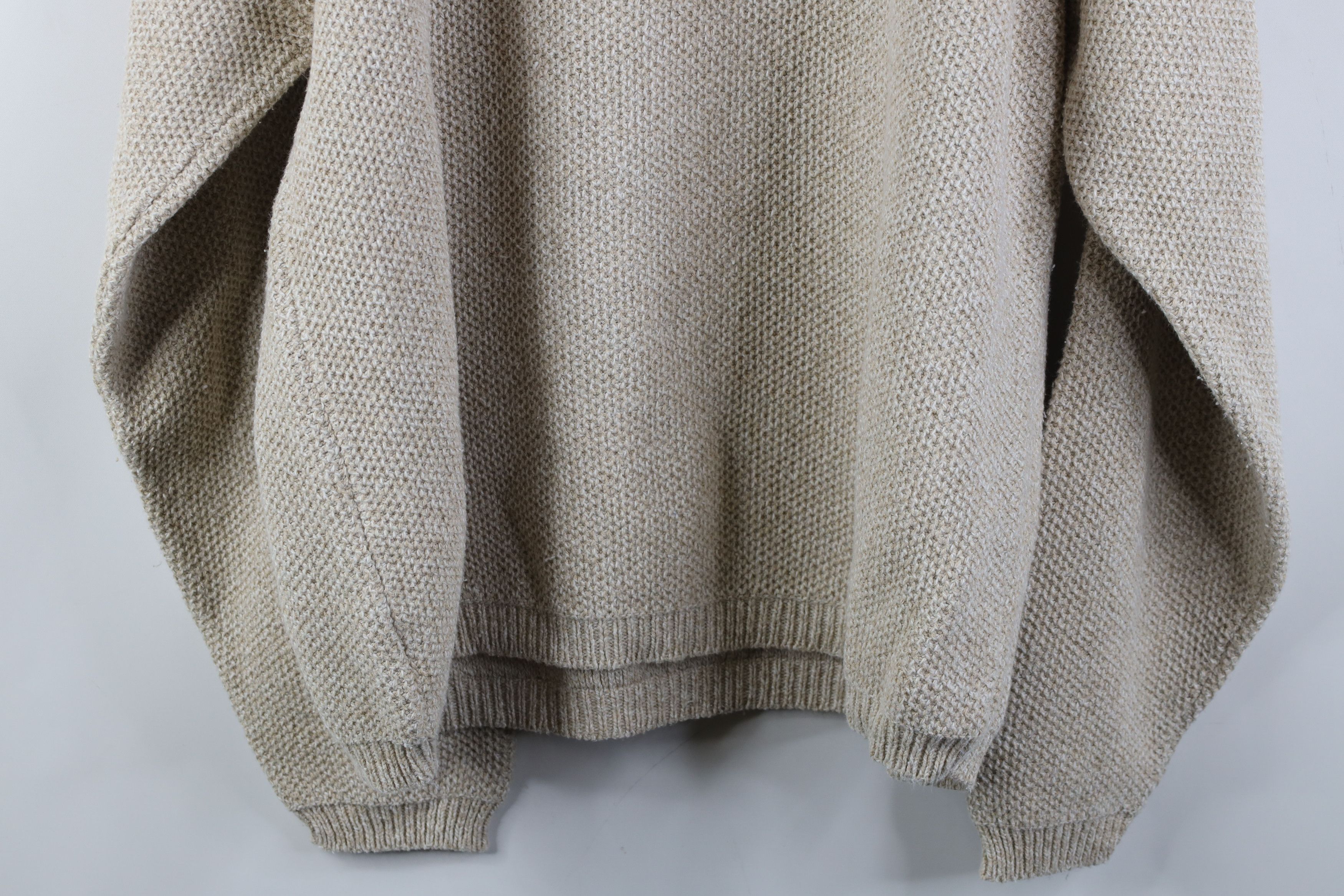 Vintage Vintage 90s Streetwear Heavyweight Thermal Sweater Beige USA Size US XXL / EU 58 / 5 - 10 Thumbnail