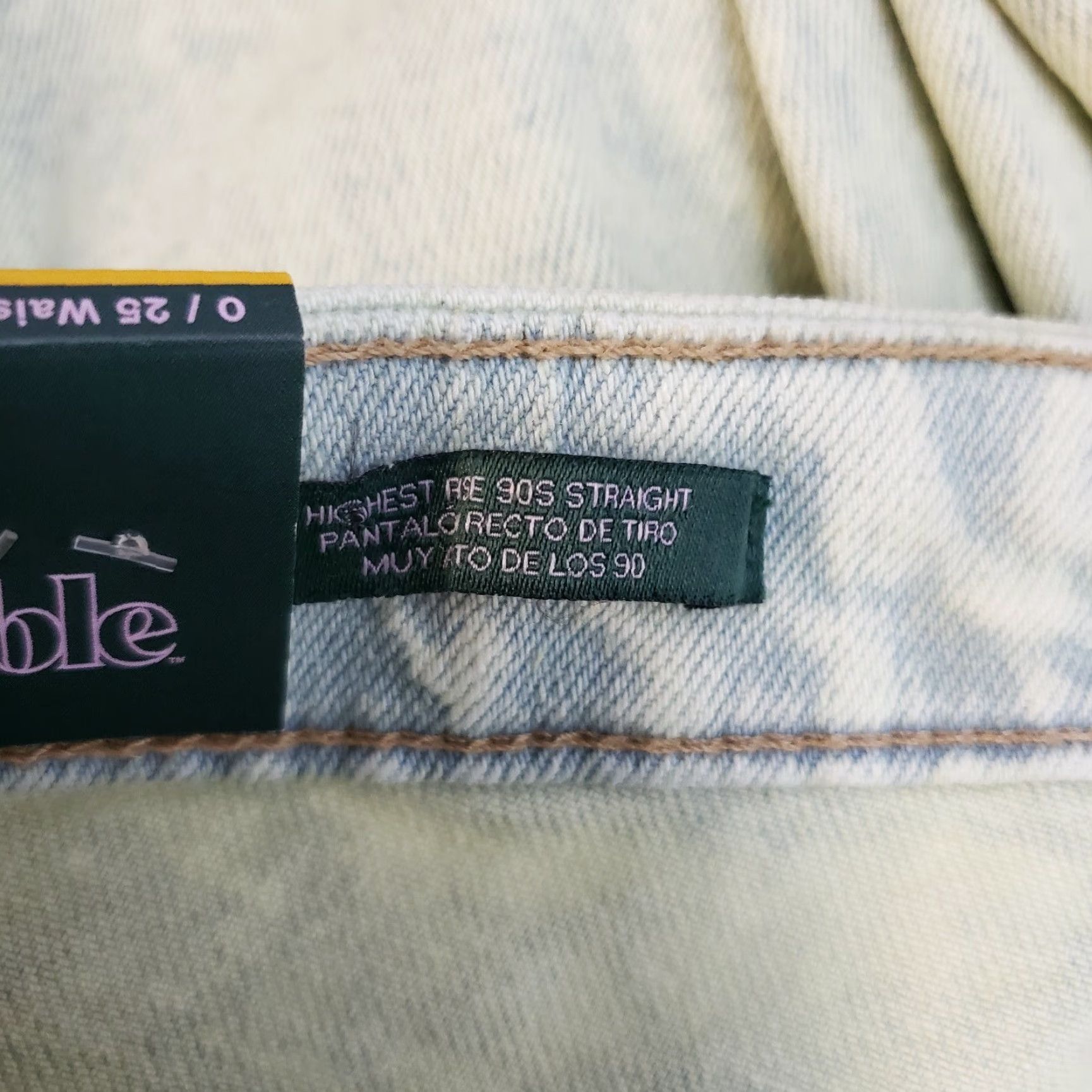 Vintage **WILD FABLE WOMEN'S HIGHEST RISE 90S STRAIGHT JEANS SIZE 0 GREEN** User: Vintage Wild Fable Women's Highest Rise 90s Straight Jeans Size 0 Green Size 25" / US 0 / IT 36 - 6 Thumbnail