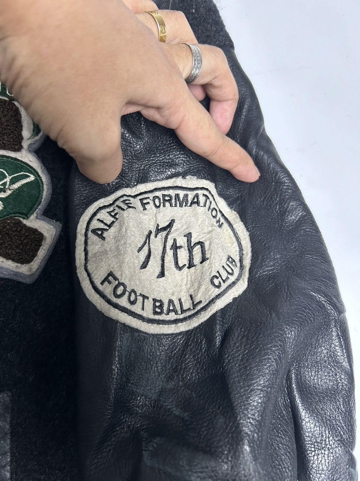 F.C. Real Bristol × Leather LEATHER VARSITY JACKET ALFIE JACK Size US L / EU 52-54 / 3 - 2 Thumbnail