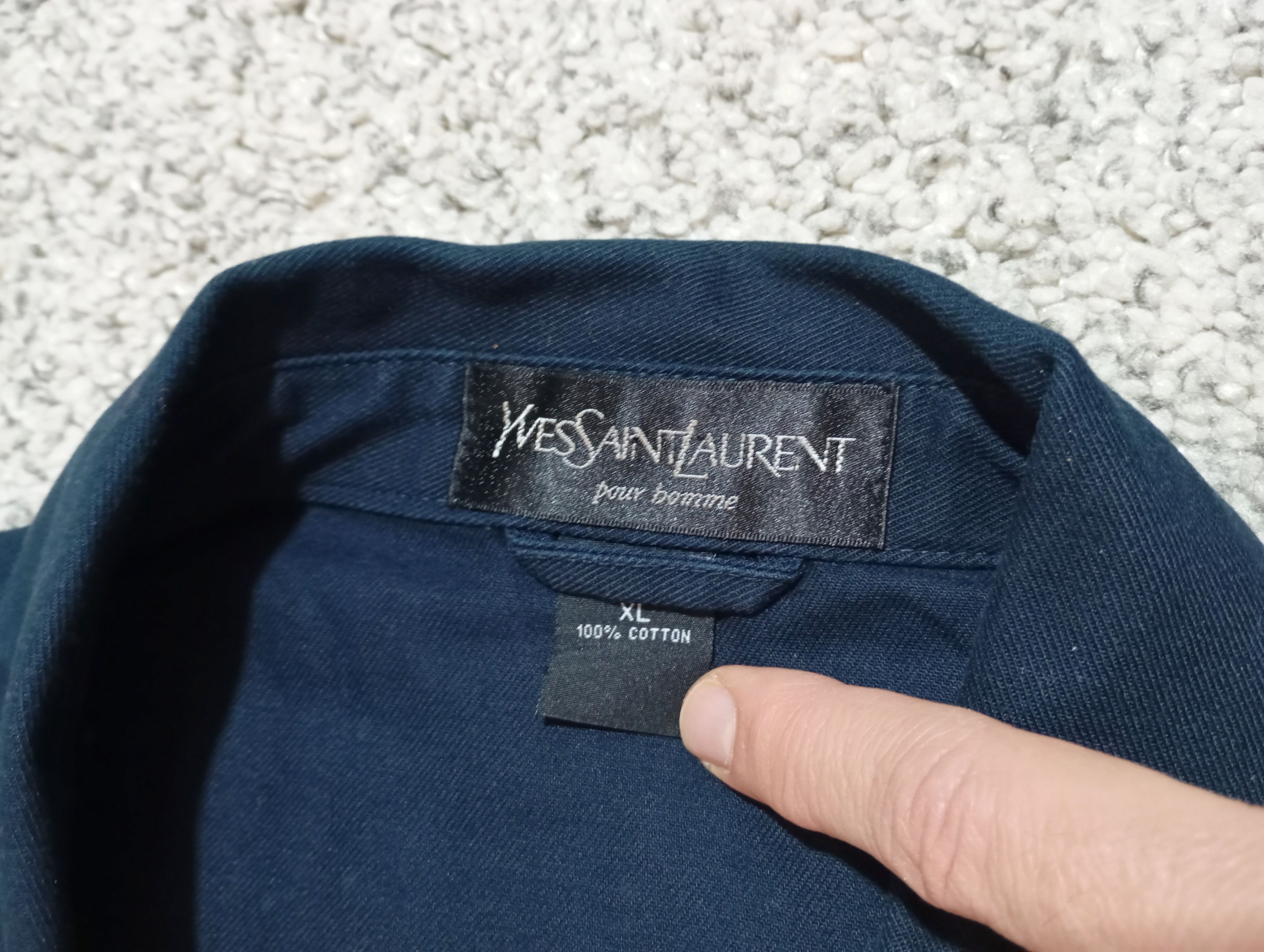 Yves Saint Laurent Yves Saint Laurent YSL Harrington Jacket Bleu Navy Size US XL / EU 56 / 4 - 3 Thumbnail