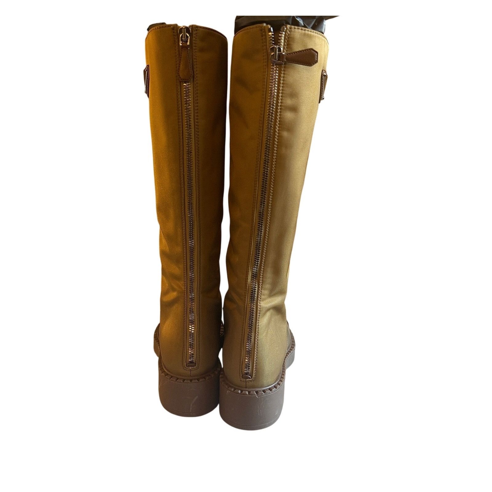 Prada Prada NWB Women's Re-nylon Tall Combat Boot Size US 7 / IT 37 - 3 Thumbnail