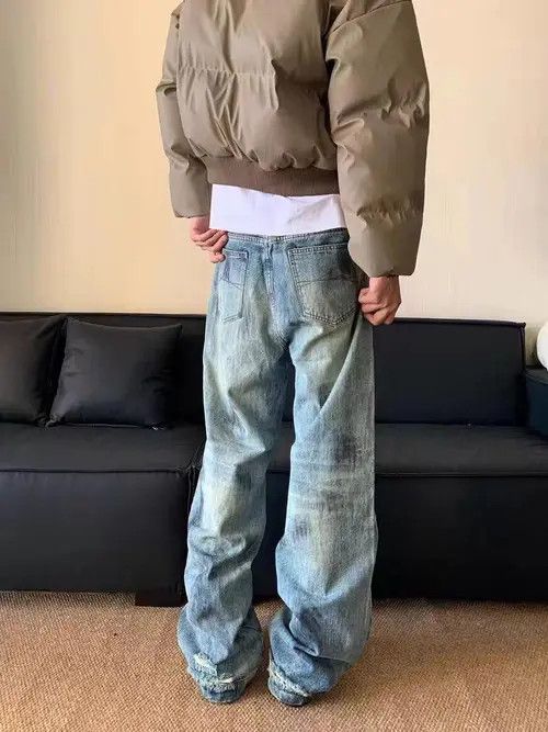 Jean Fukuzawa x Naoko Baggy Washed Denim Jeans Size US 32 / EU 48 - 4 Thumbnail
