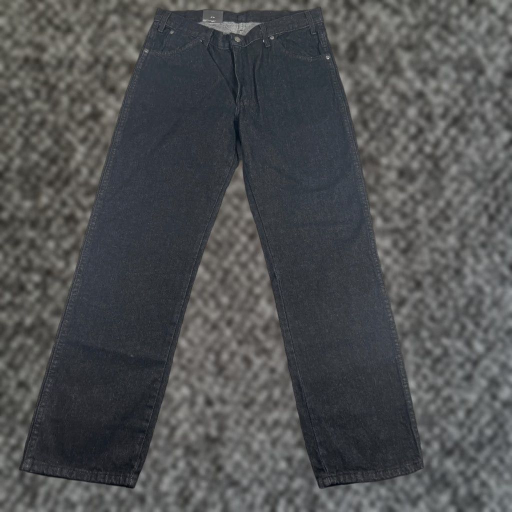 VINTAGE Dickies Jeans Mens 34x32 Straight Leg Black Workwear Denim 90s Classic Pants Mens