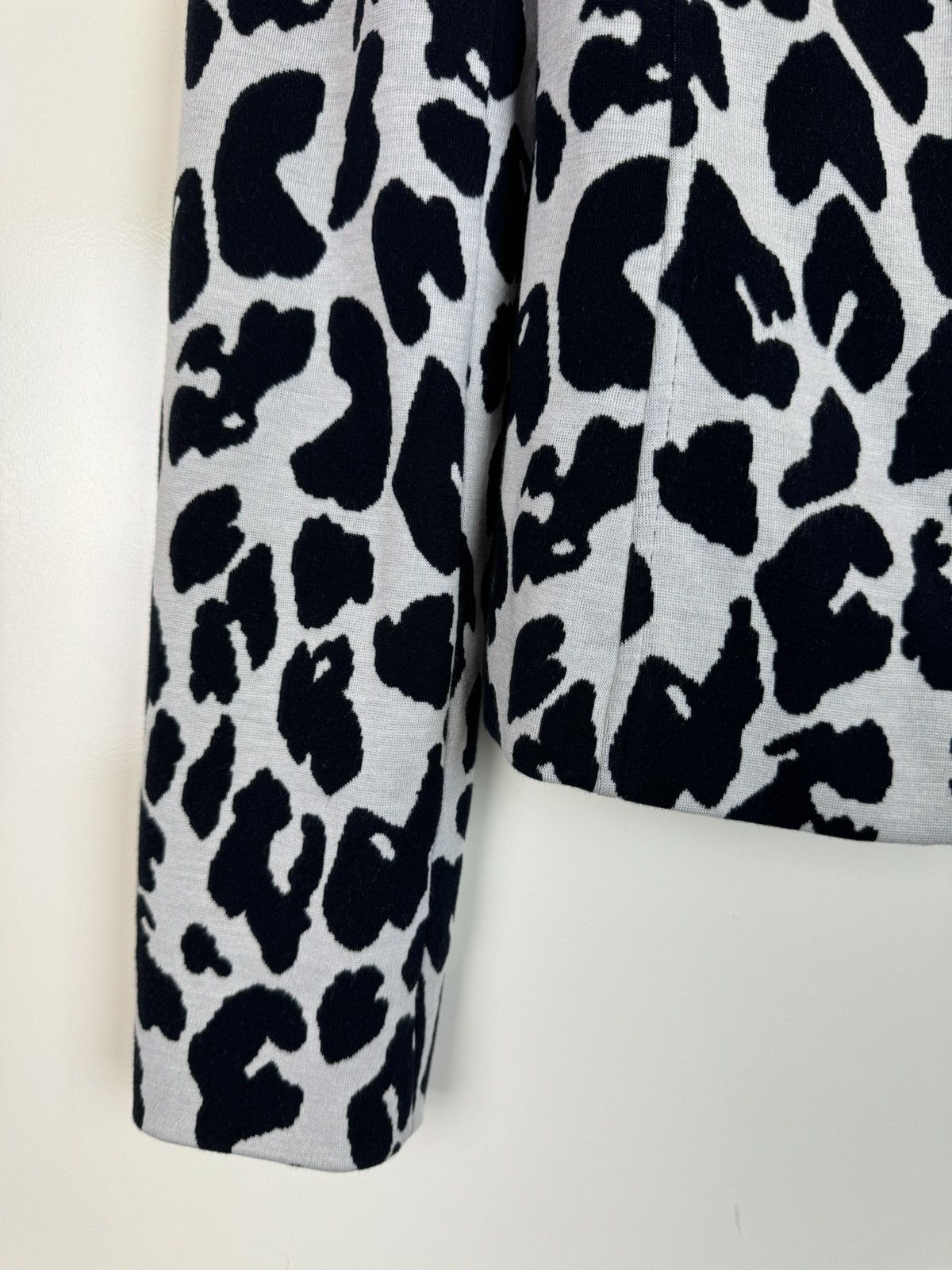 Wolford WOLFORD Wool Cotton Animal print jacket car coat Silk S Size S / US 4 / IT 40 - 2 Thumbnail