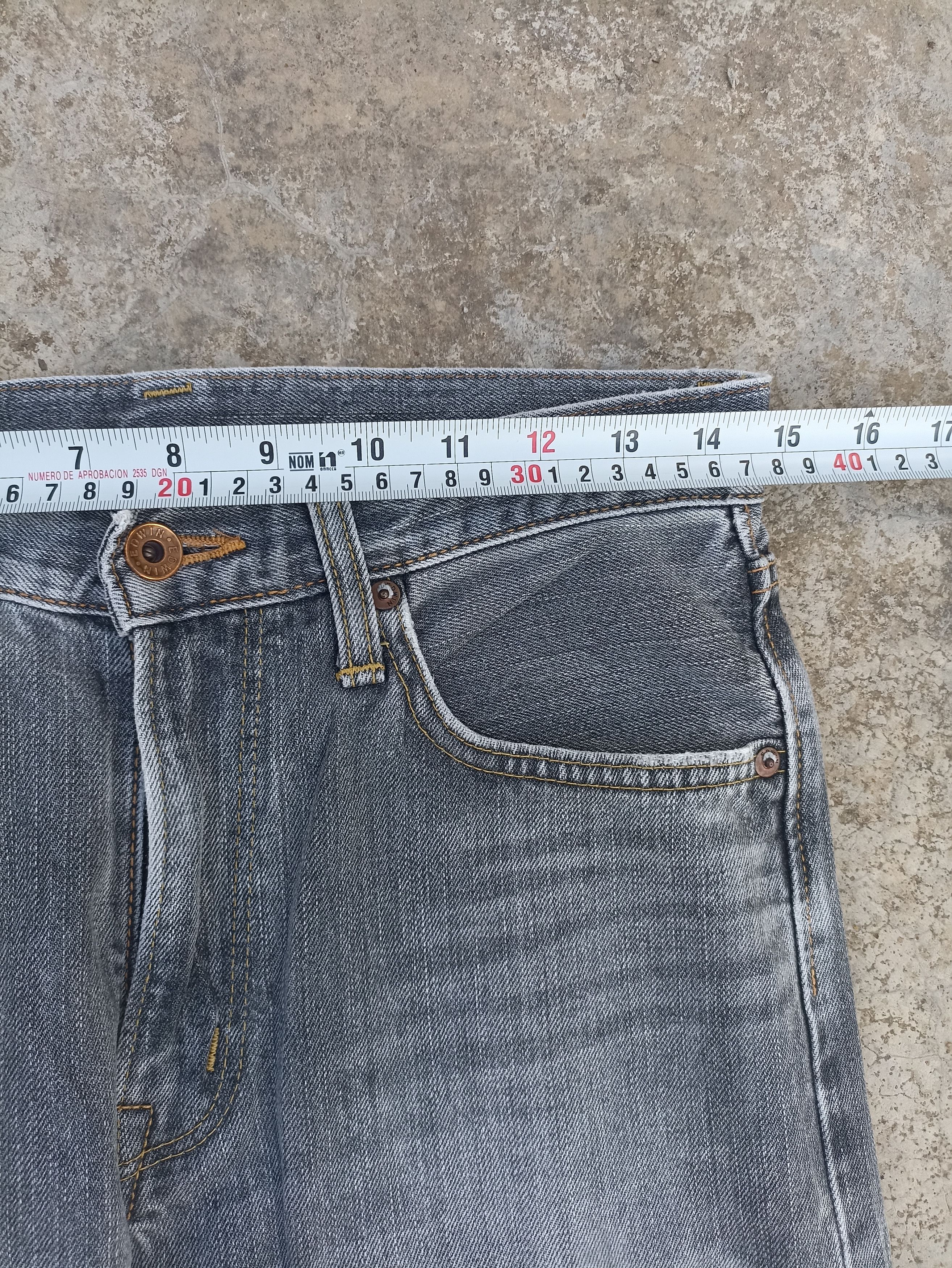Beauty Beast Vintage Edwin jeans Edwin 505ZX denim washed black faded Size US 30 / EU 46 - 15 Thumbnail