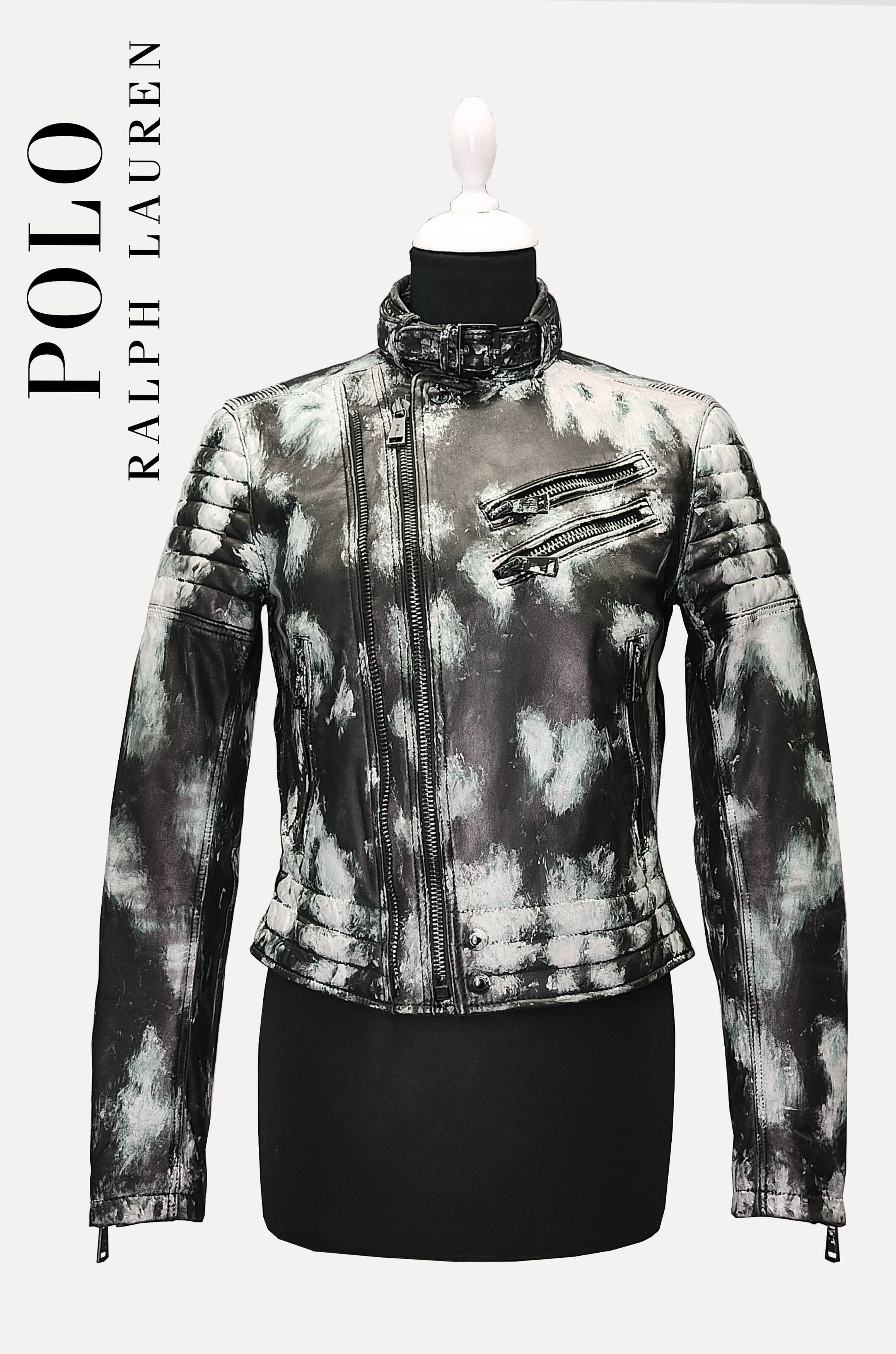 Polo Ralph Lauren POLO RALPH LAUREN _ JACKSON POLLOCK HAND- PAINTED _ LAMB Size S / US 4 / IT 40 - 1 Thumbnail